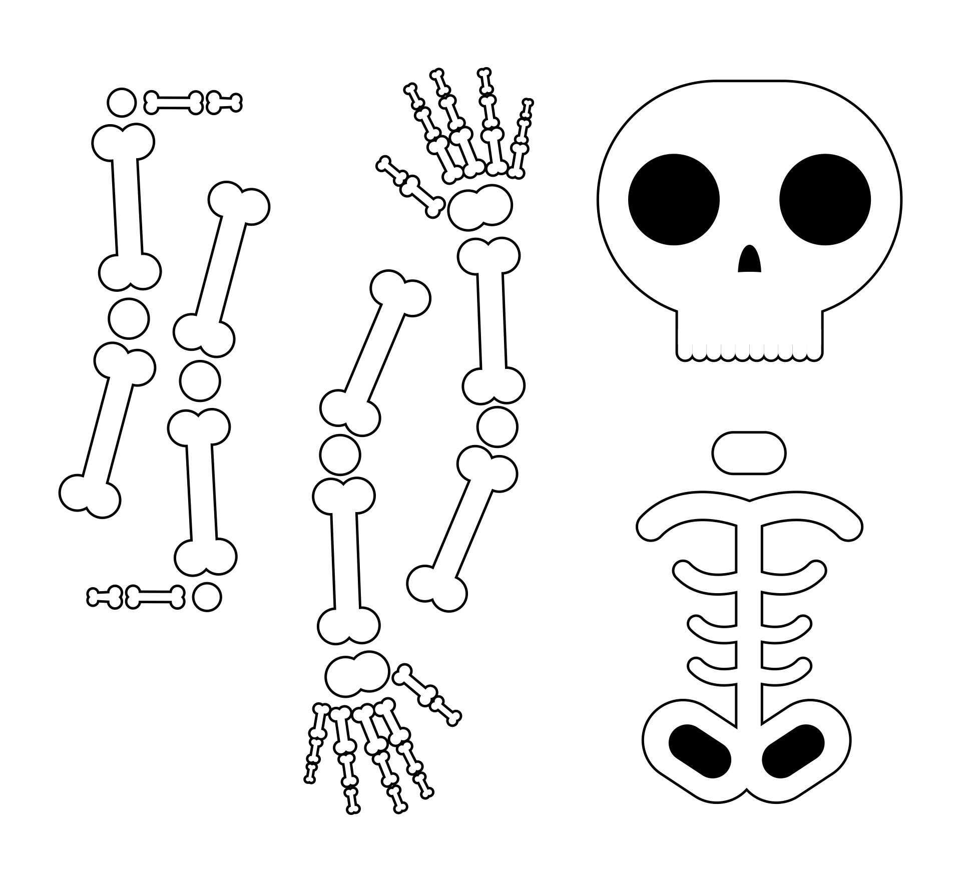 Skeleton Pattern Printable