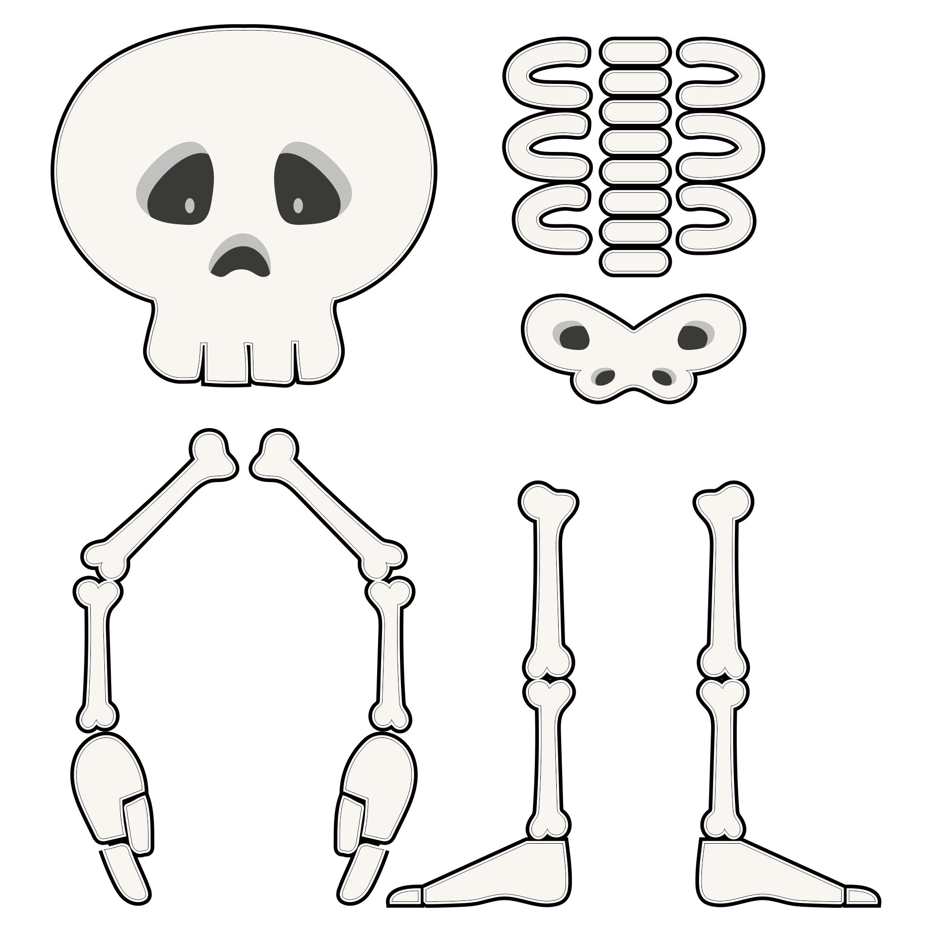 15 Best Printable Halloween Skeleton Patterns