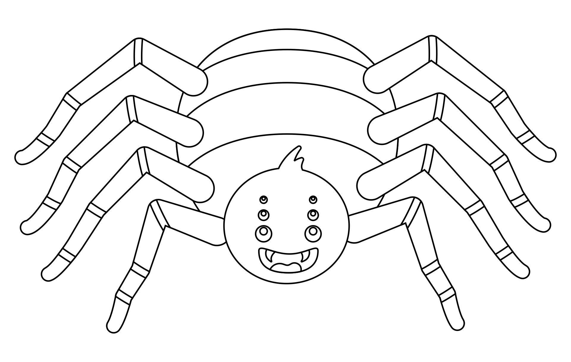 Free Halloween Printable Spider Coloring Pages | Printablee