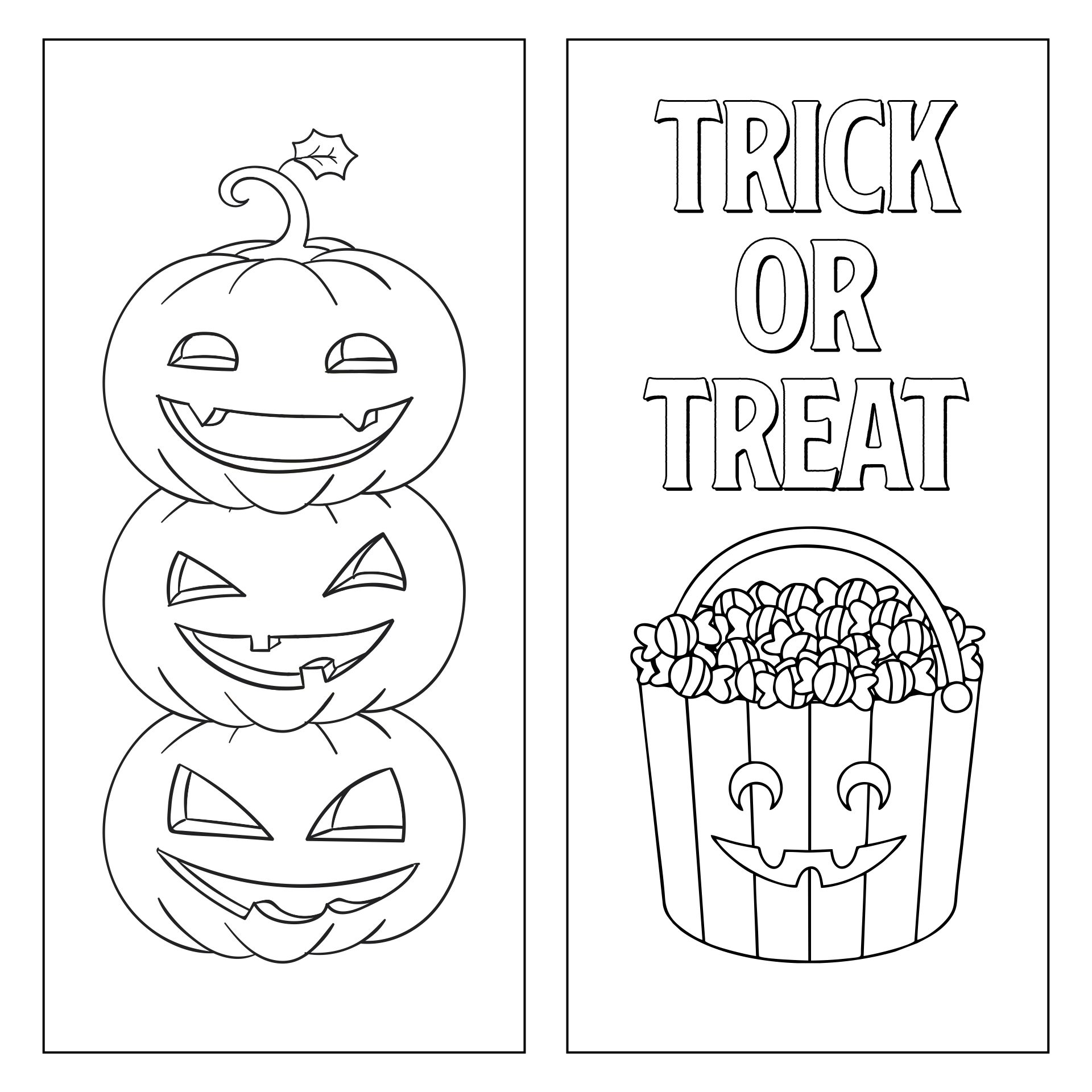 Free Printable Halloween Bookmarks To Color Printable Form Templates And Letter