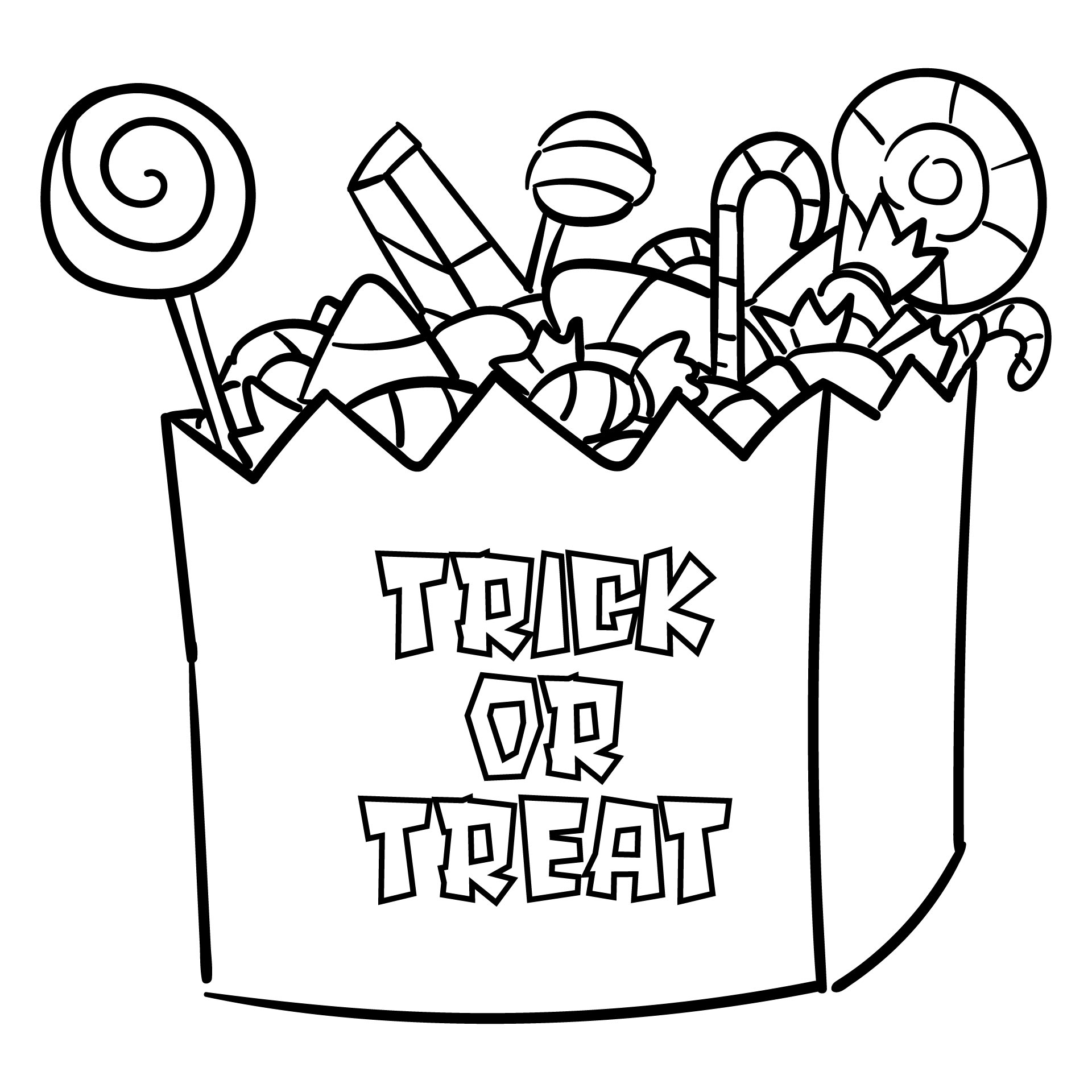 Halloween Candy Coloring Pages - 15 Free PDF Printables | Printablee