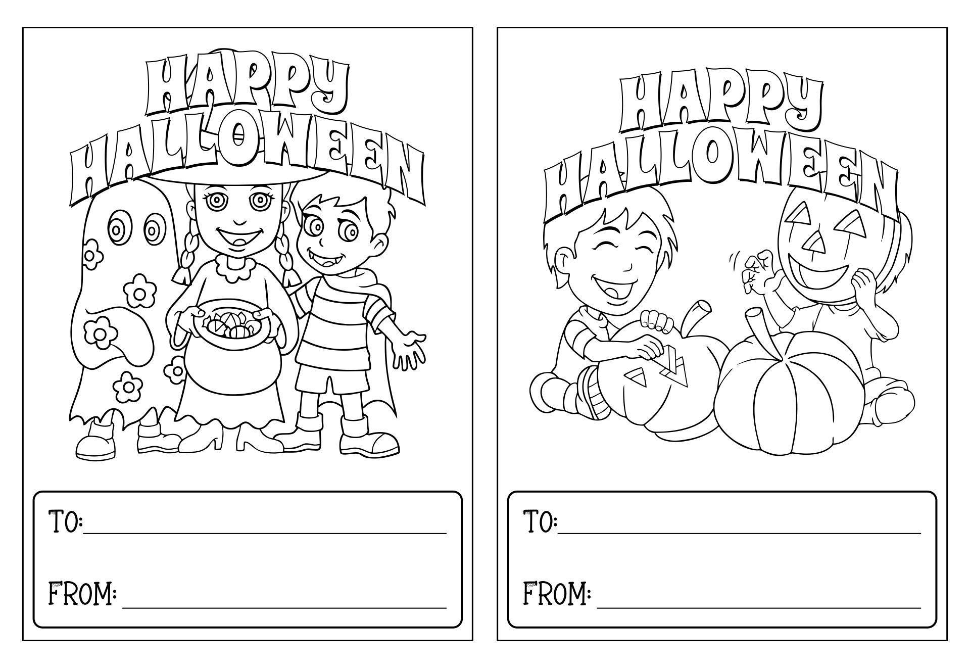 Free Printable Halloween Cards To Make