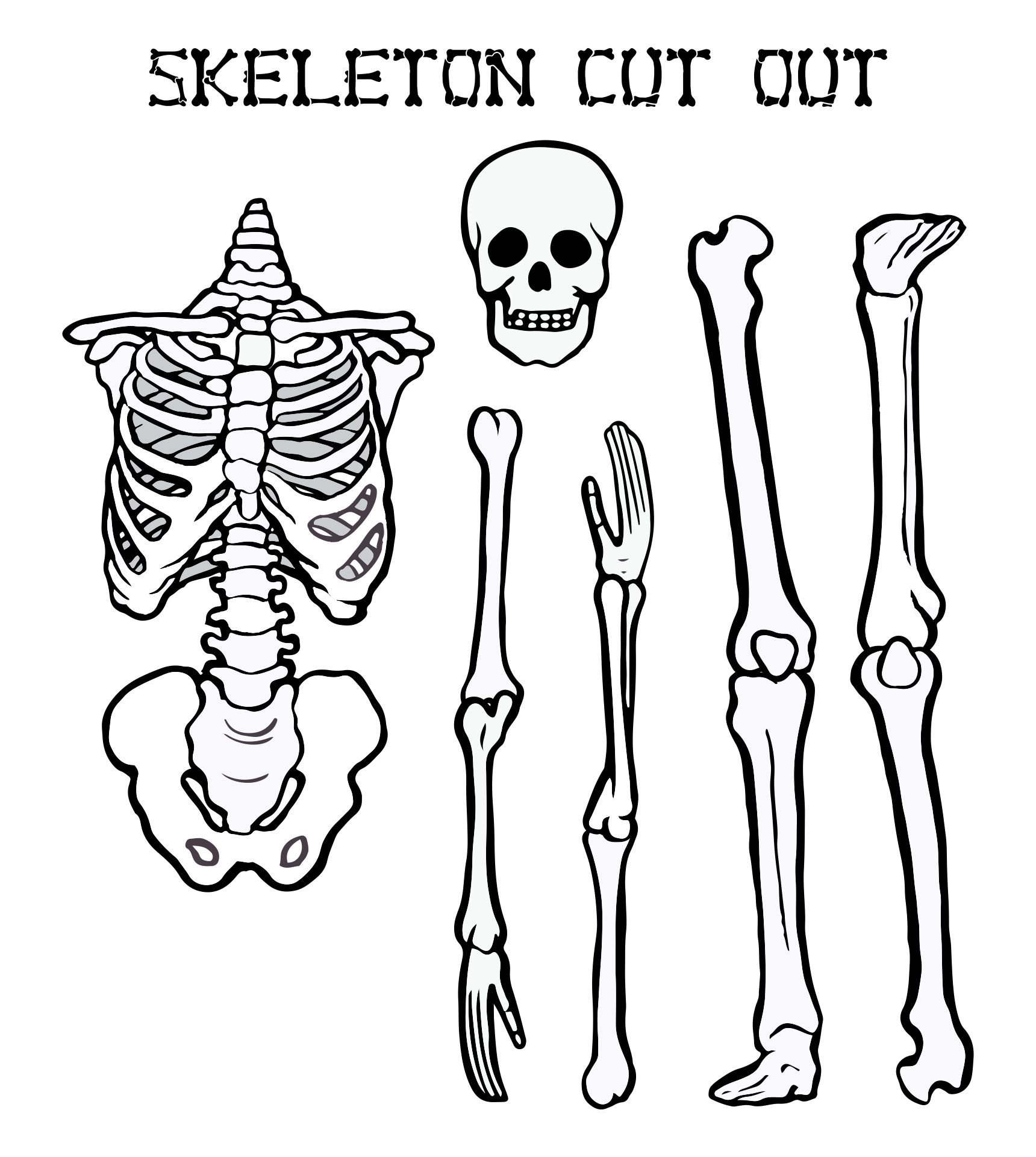 Free Printable Skeleton Pattern Printable Templates