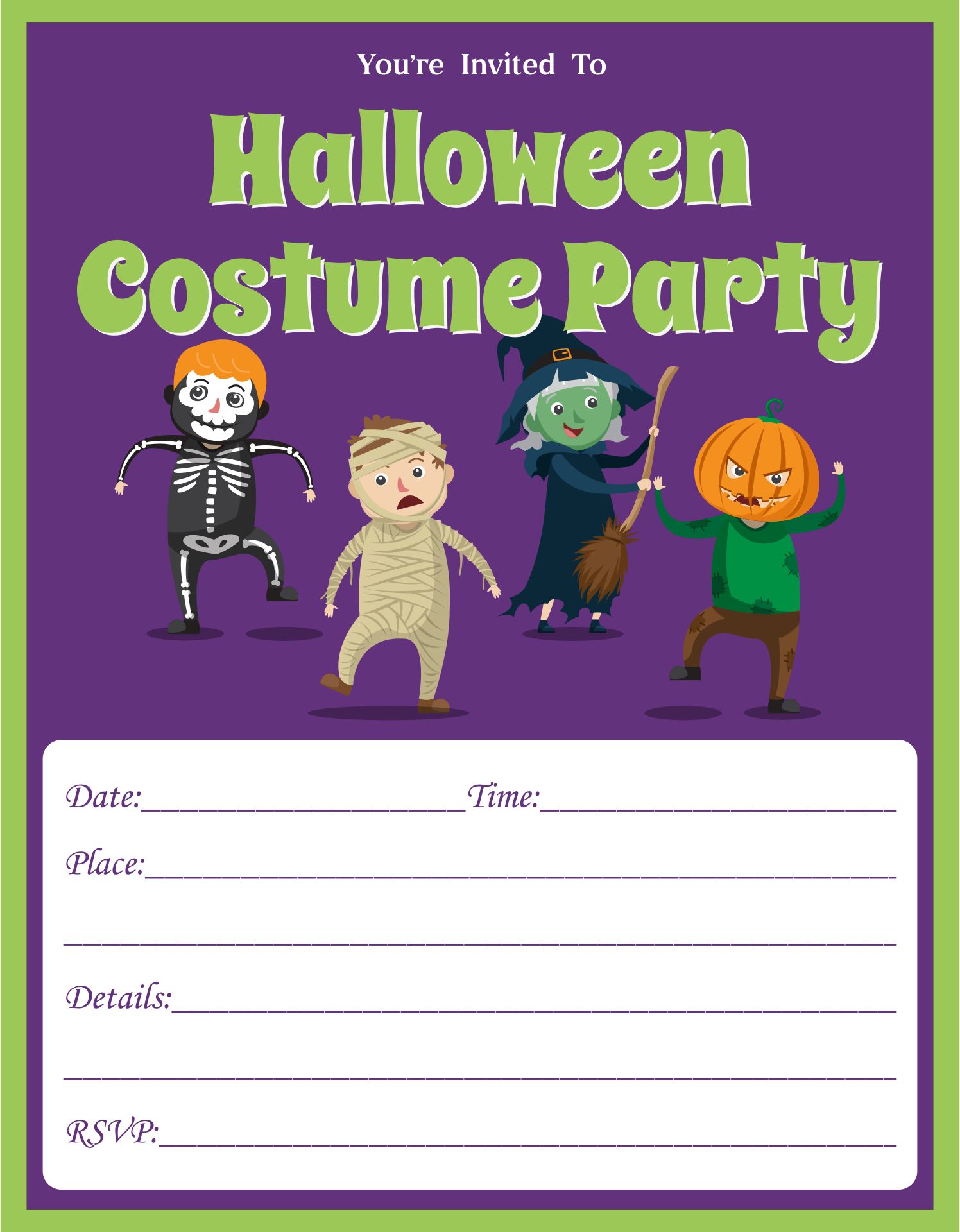 15 Best Free Printable Halloween Flyer Templates PDF for Free at Printablee