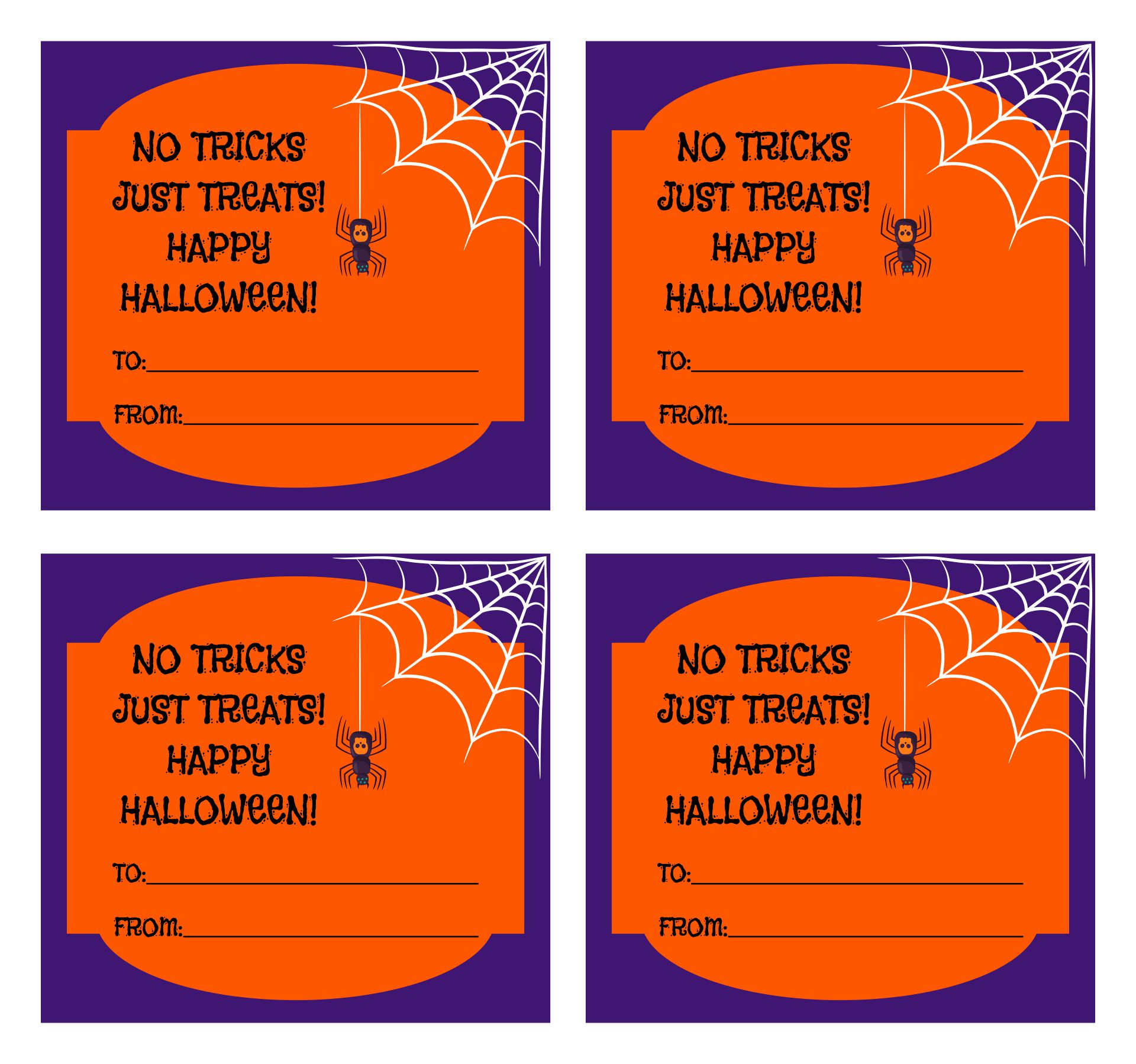 Printable Halloween Candy Grams