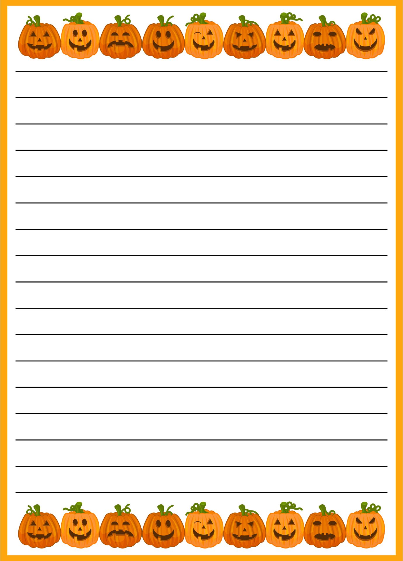 Halloween Printable Writing Paper