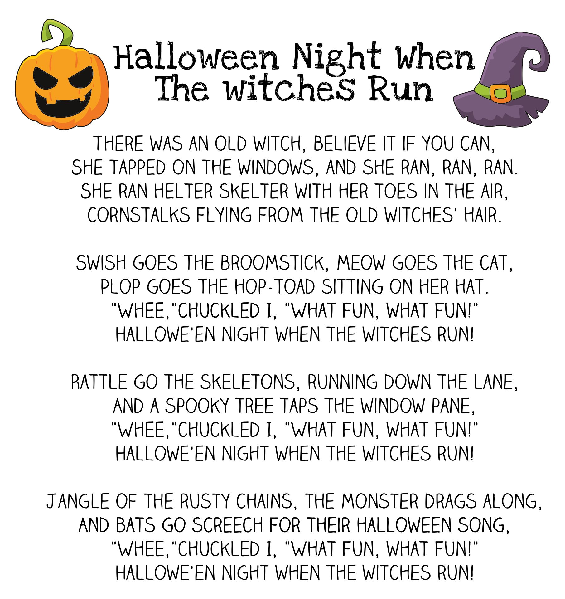 Printable Spooky Stories For Kids