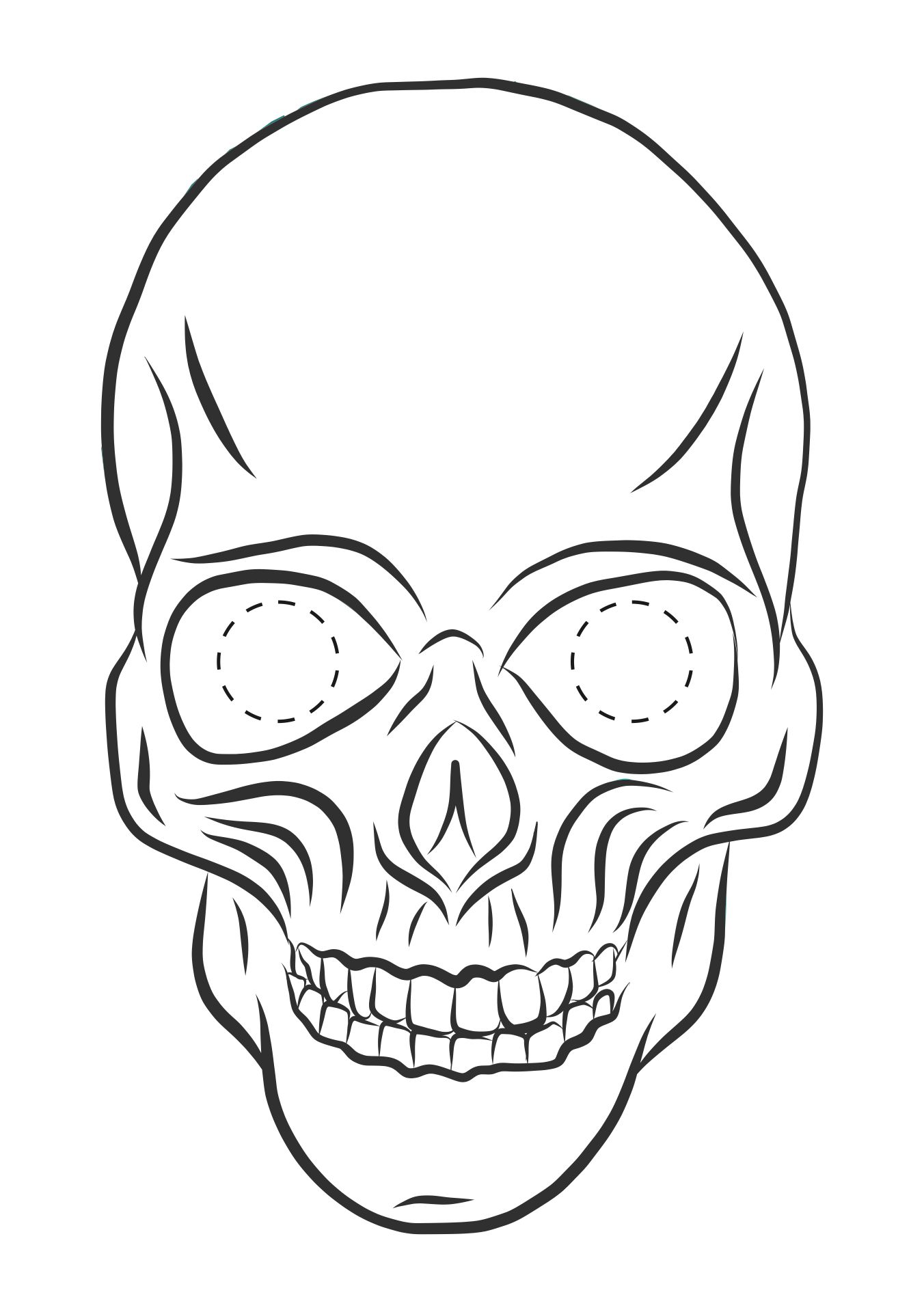 Scary Halloween Mask Templates - 15 Free PDF Printables | Printablee