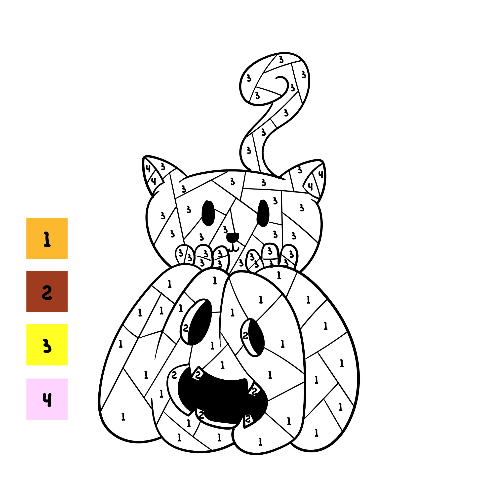 Halloween Coloring Pages By Number Printable