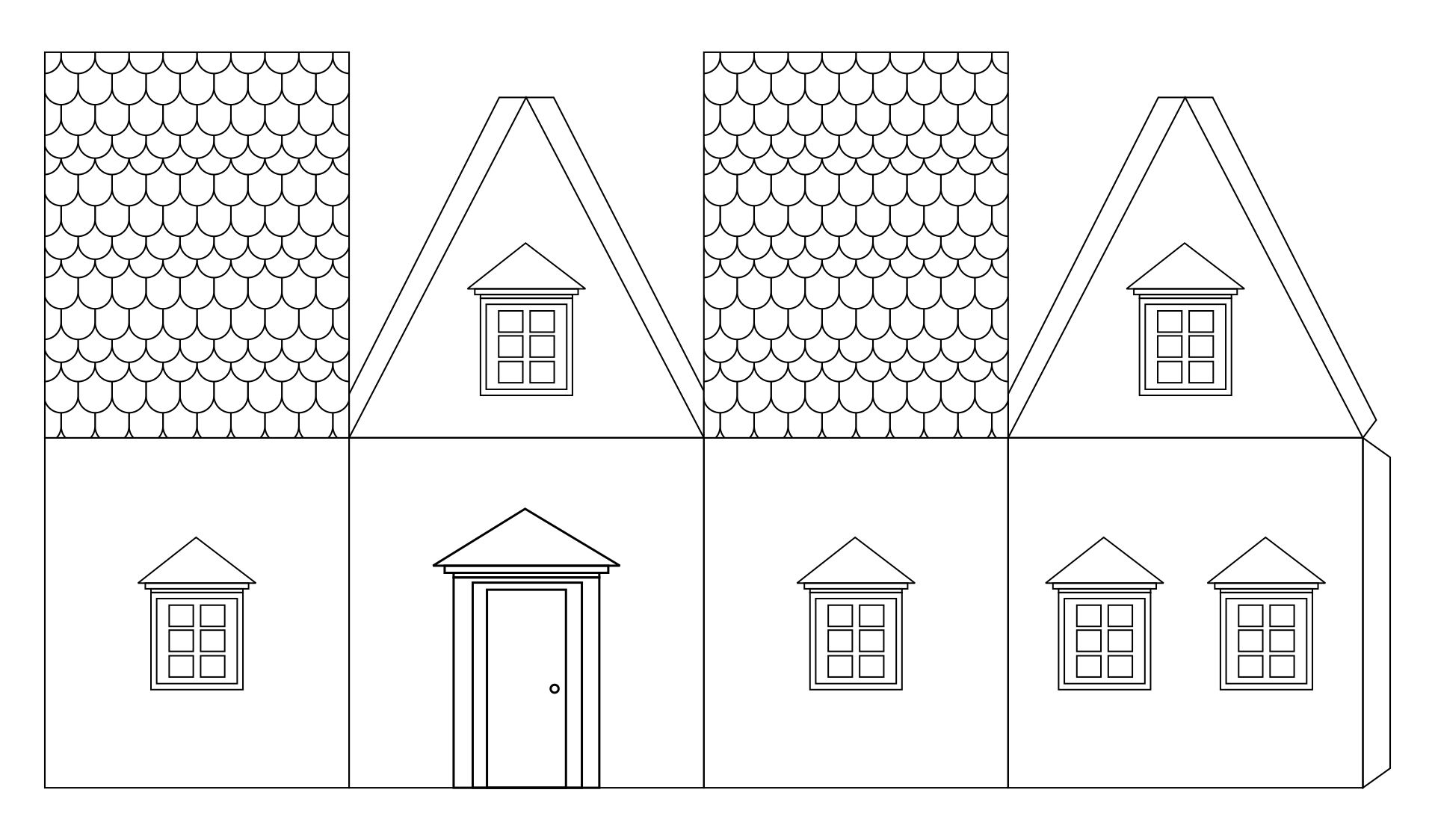 Paper House Template To Print