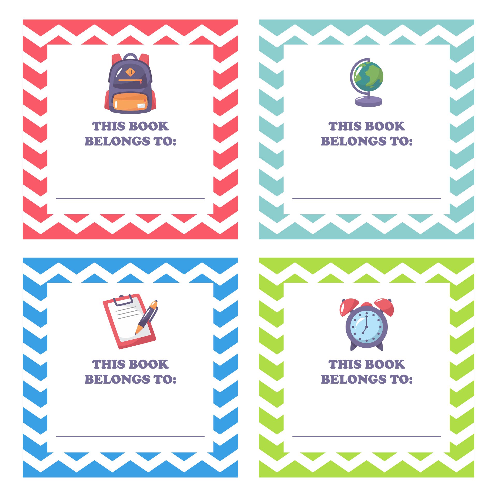 Book Labels Printable