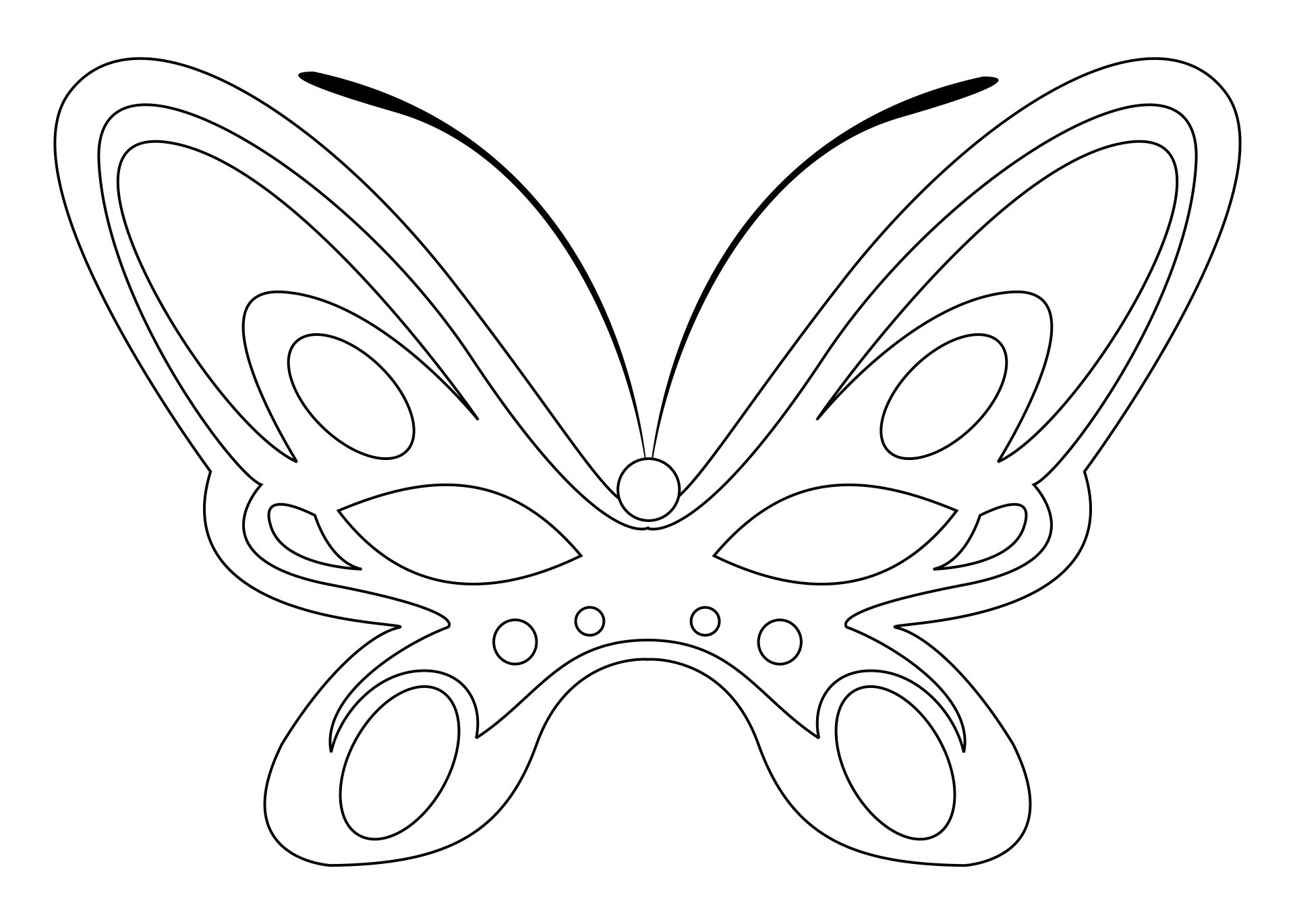 Free Printable Butterfly Mask Template Coloring Page Porn Sex Picture