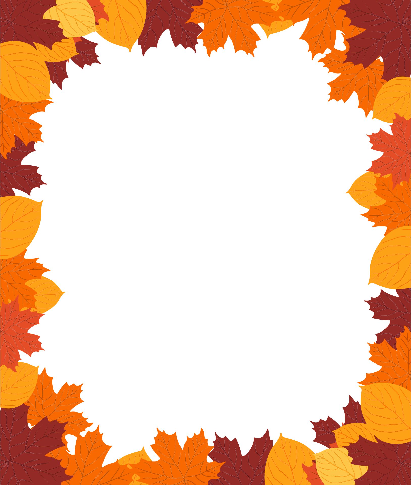 10 Best Printable Fall Page Borders PDF for Free at Printablee