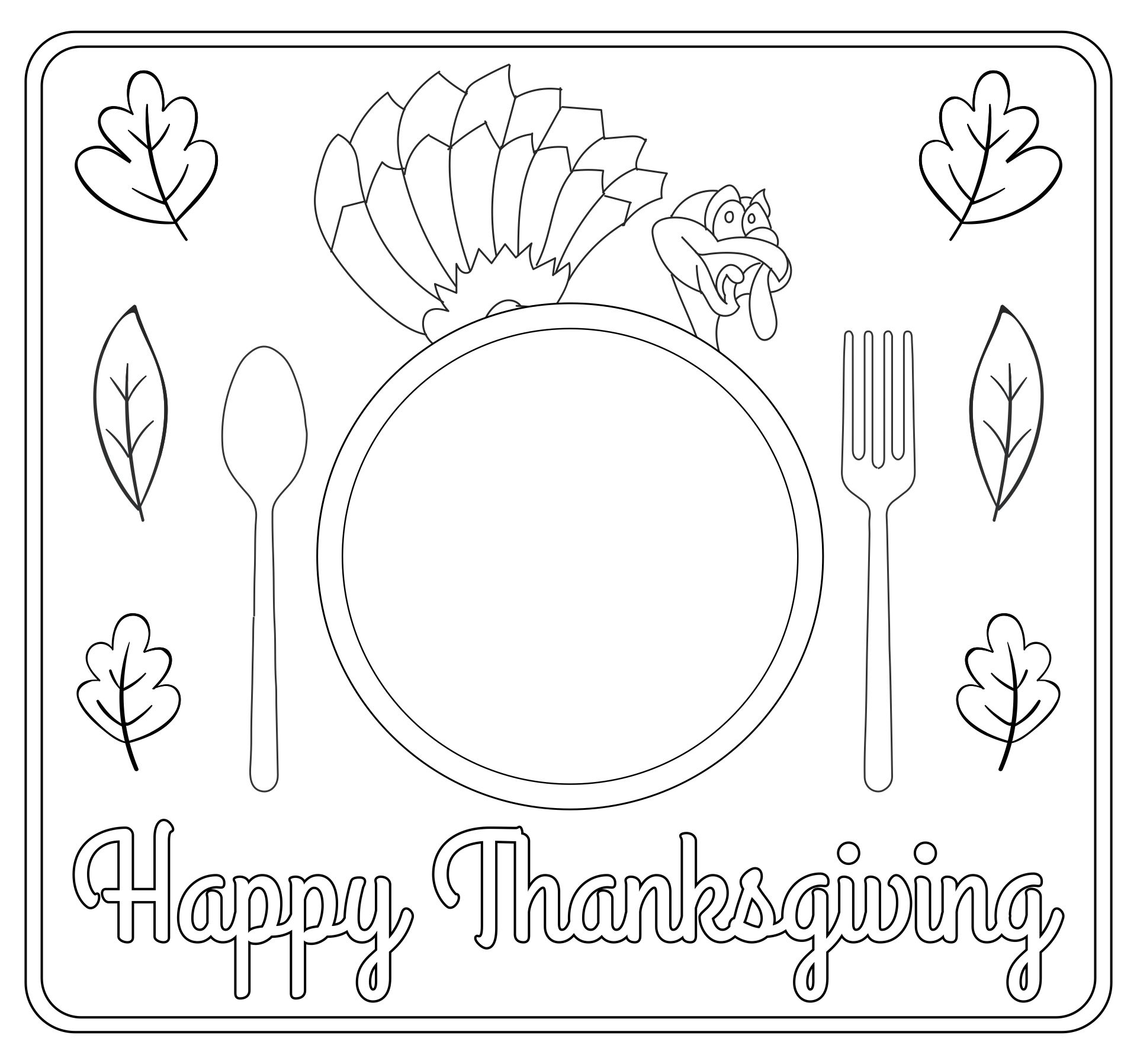 10 Best Free Printable Thanksgiving Coloring Placemats PDF for Free at ...