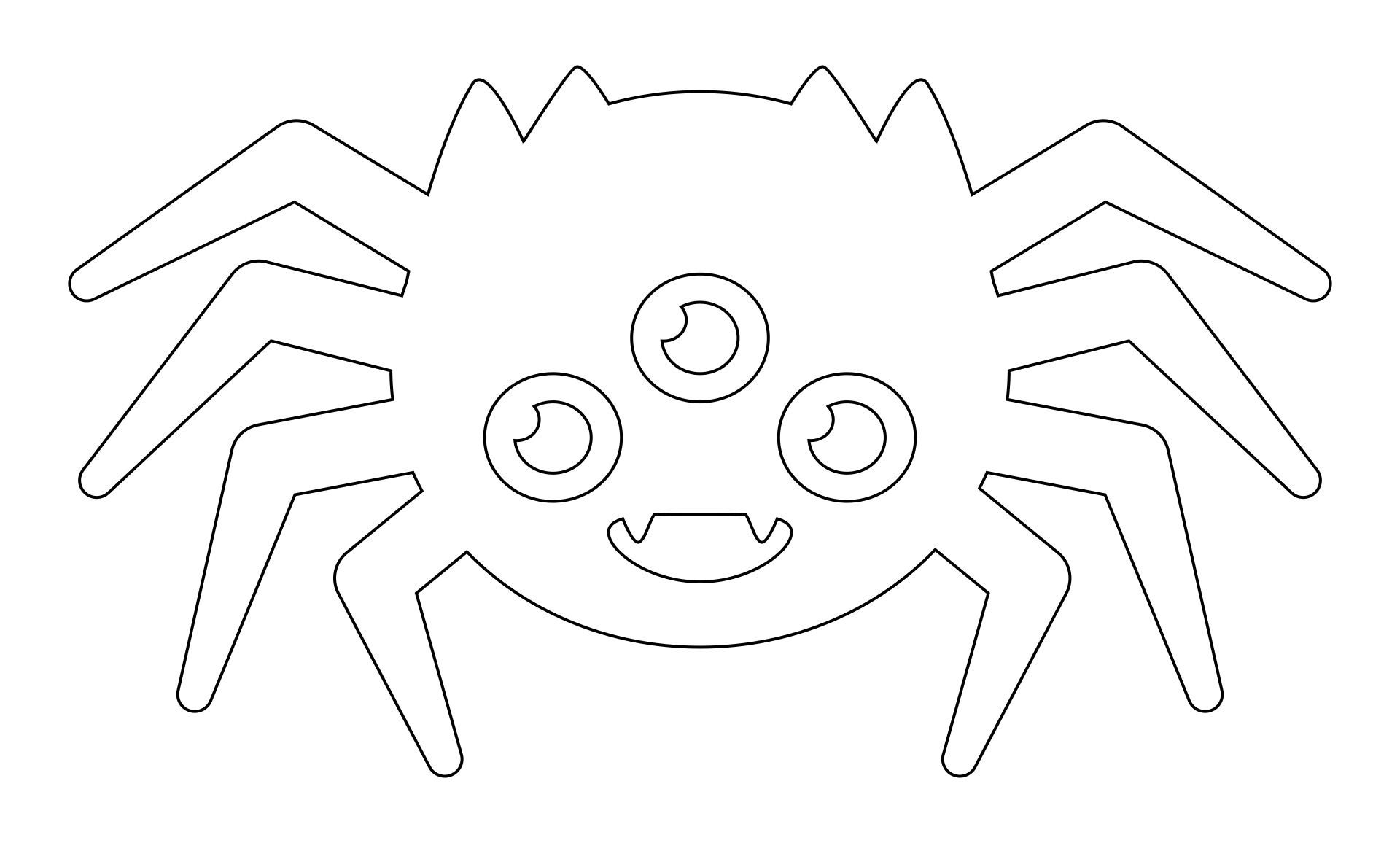 Printable Spider Cut Out Template