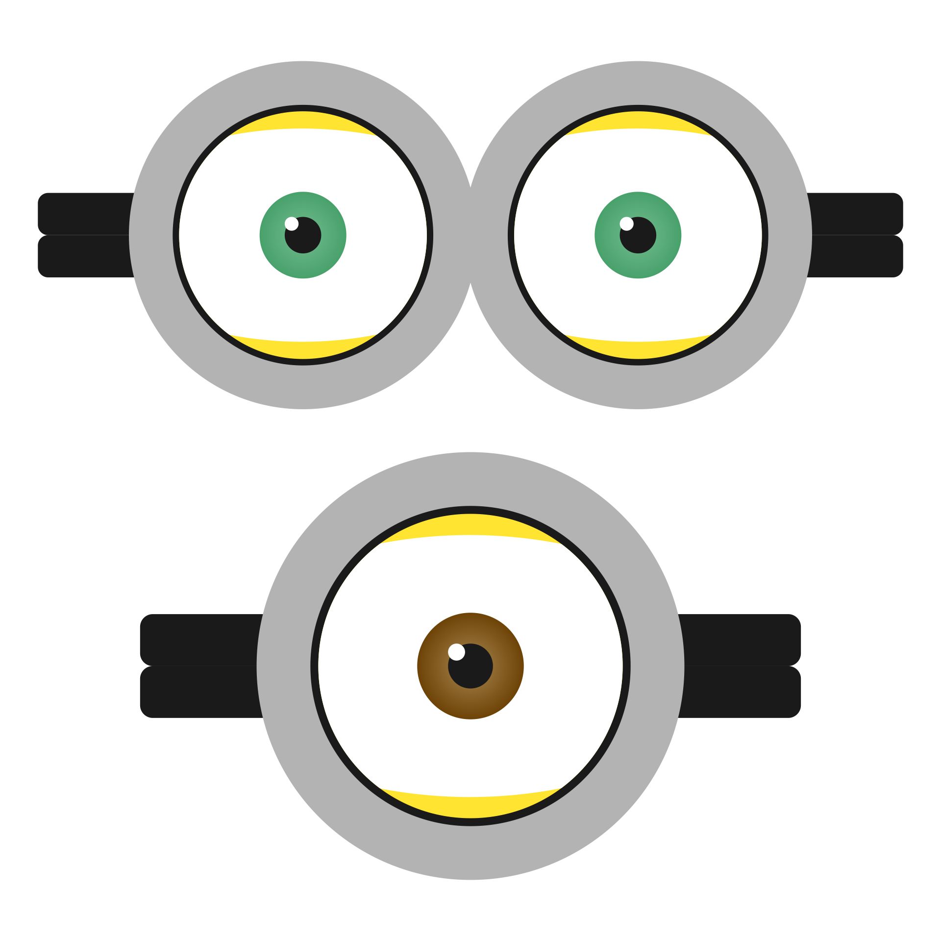free printable minion eyes