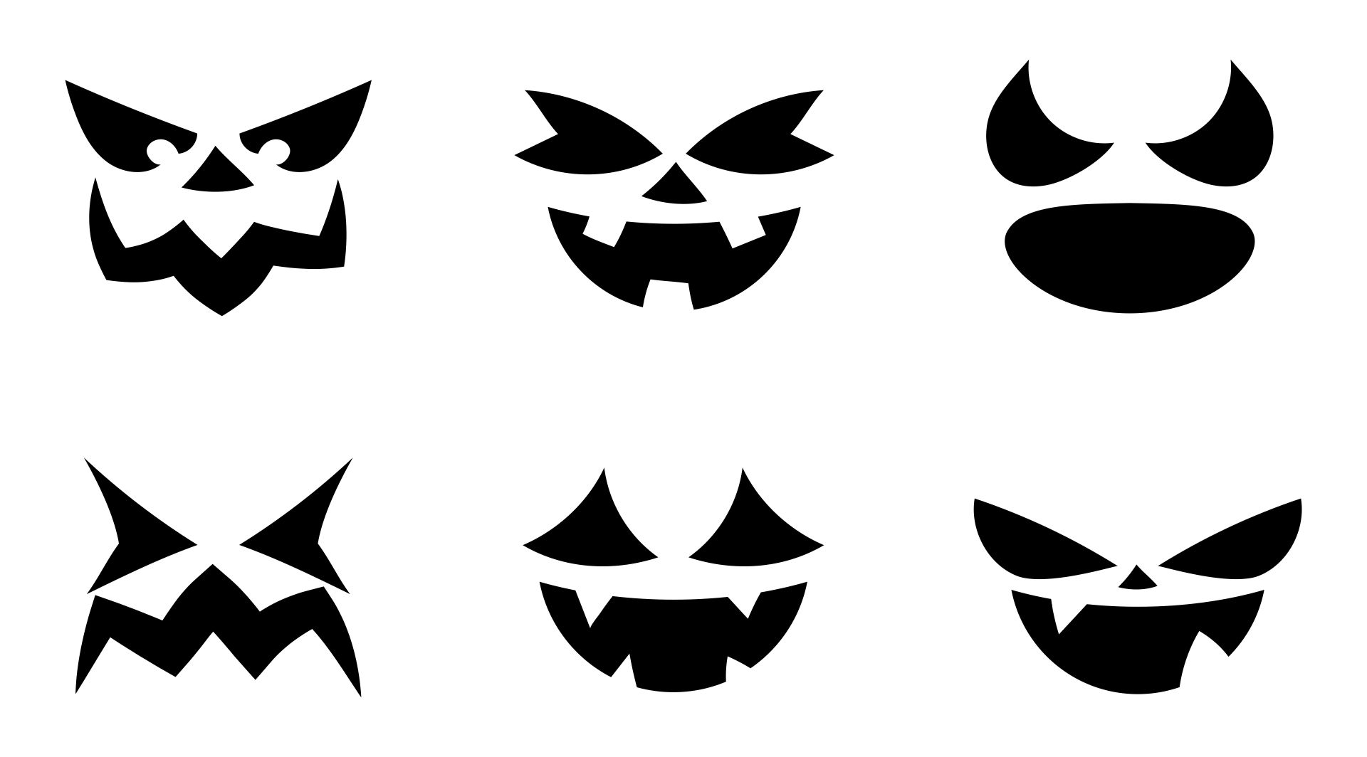 Pumpkin Carving Patterns - 15 Free PDF Printables | Printablee