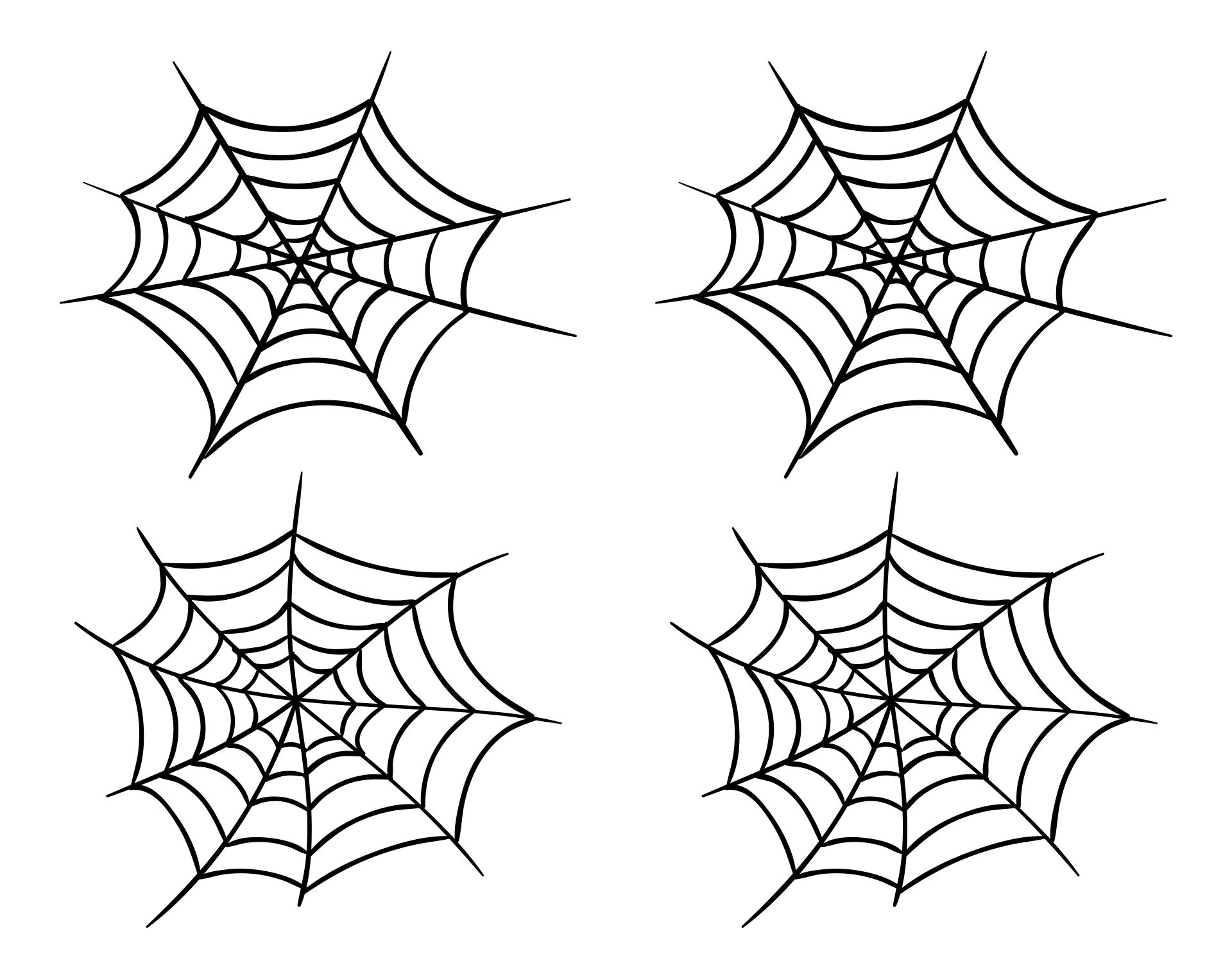 Printable Spider Web Template printablee.com