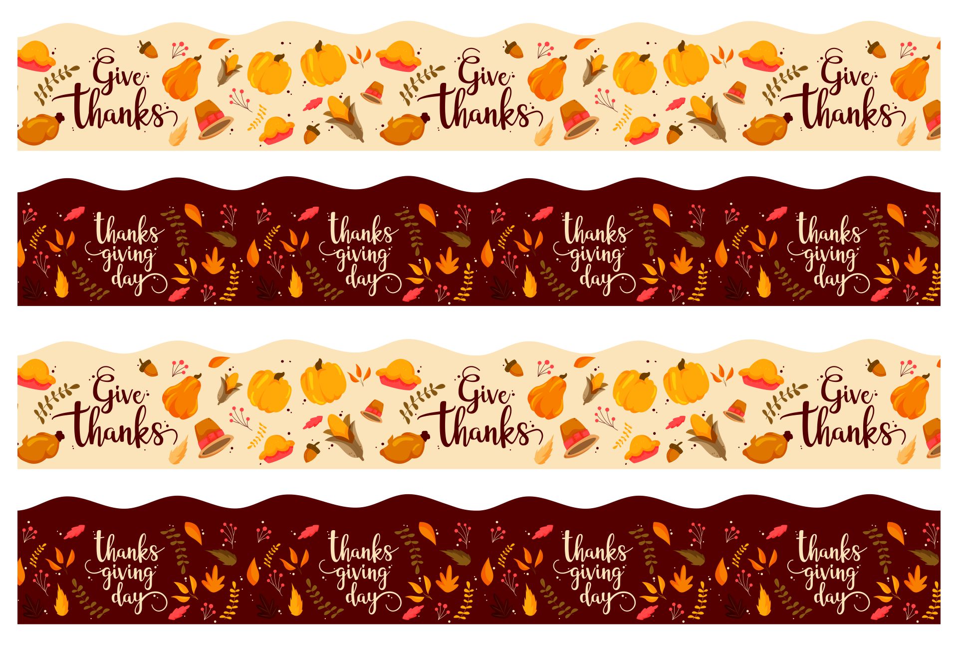 10 Best Free Printable Thanksgiving Borders Printablee