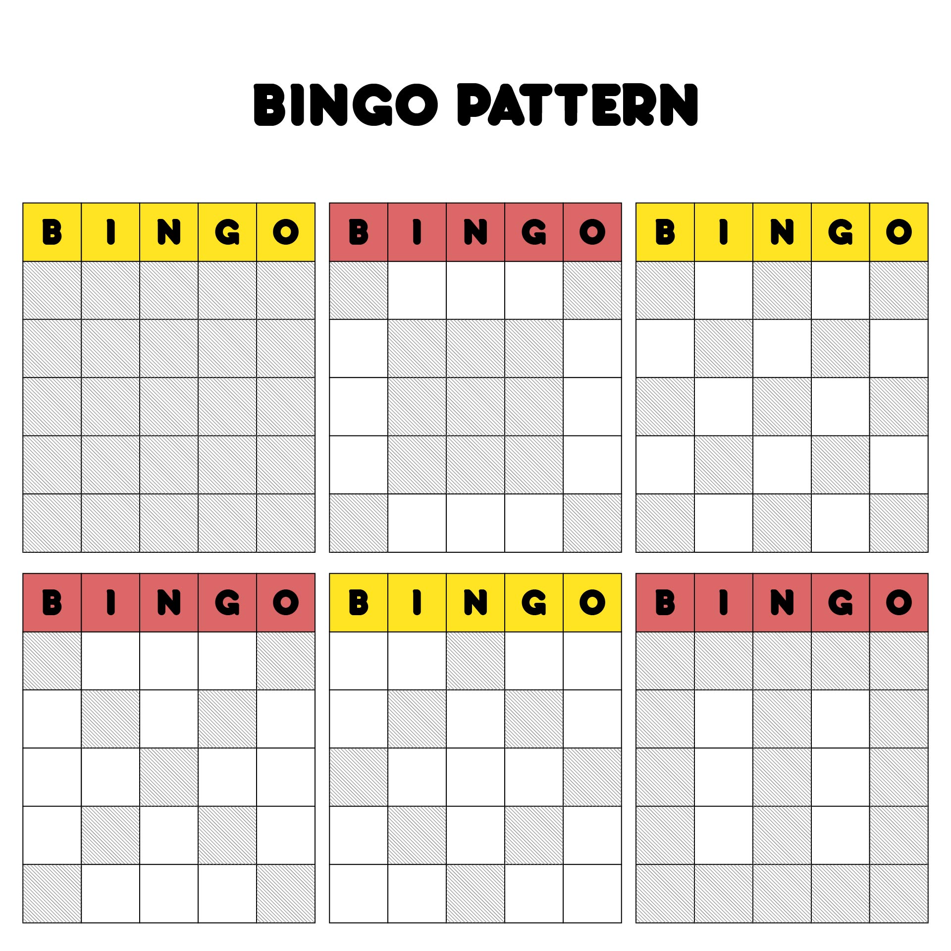 12 Best Free Printable Bingo Game Patterns PDF For Free At Printablee