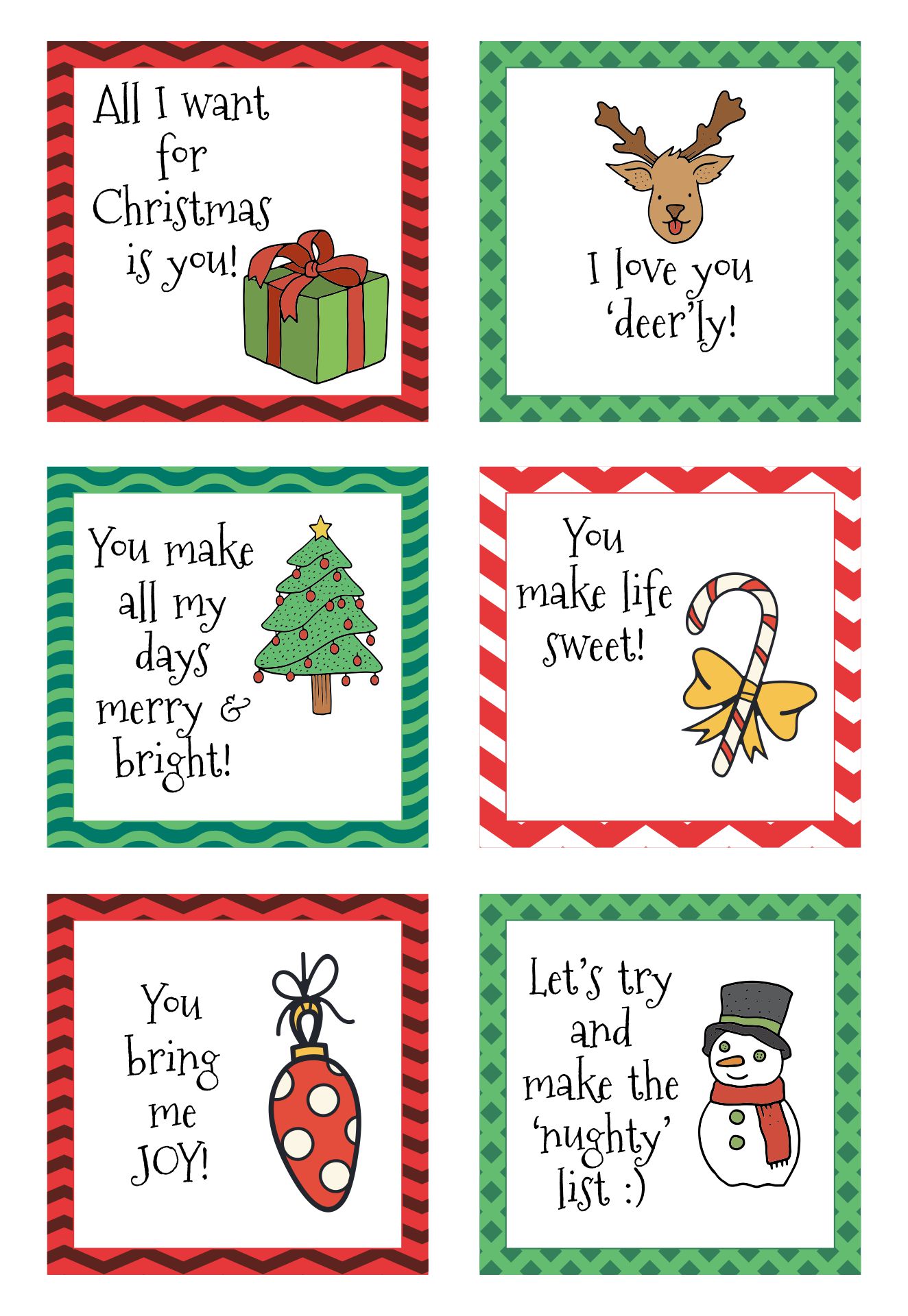 Christmas Cards For Him Romantic - 10 Free PDF Printables | Printablee