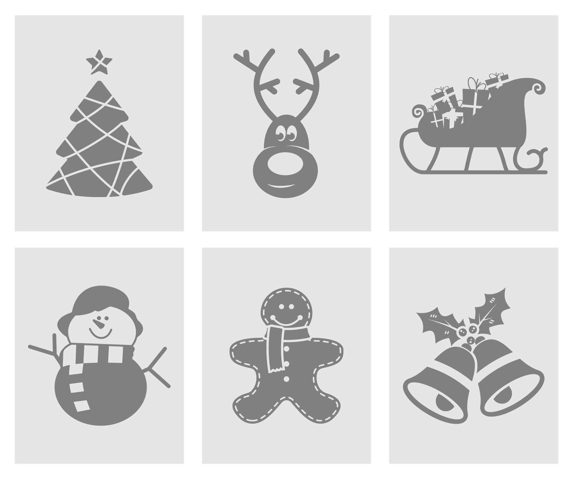 Cut Out Christmas Stencils Printable