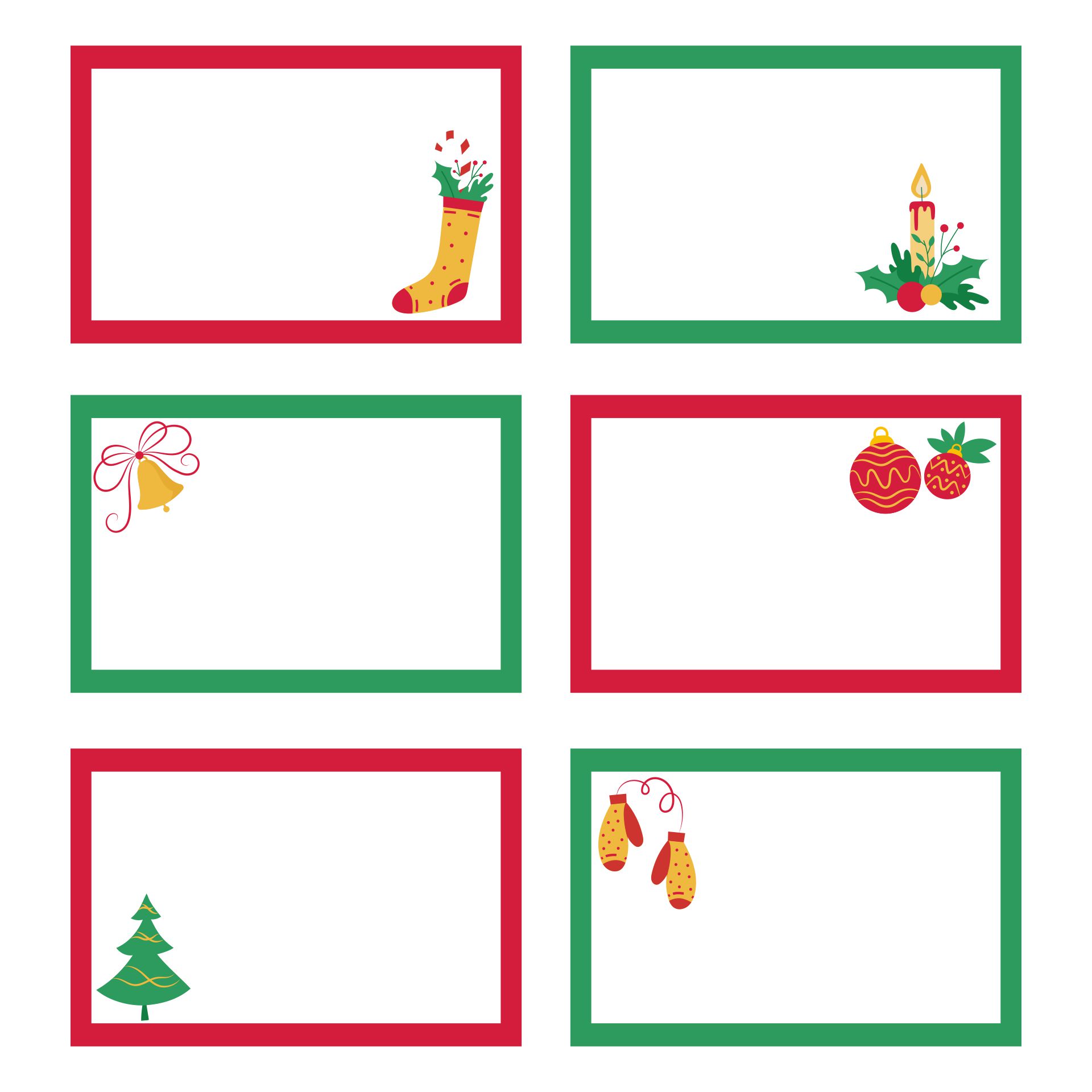 Christmas Note Cards 10 Free PDF Printables Printablee
