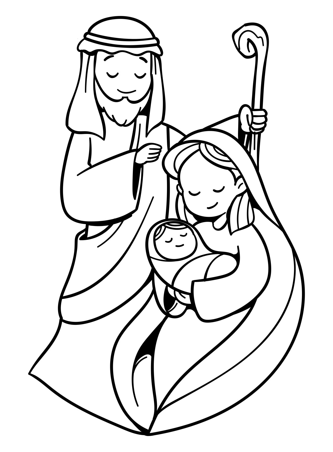 Christmas Nativity Coloring Pages - 15 Free PDF Printables | Printablee