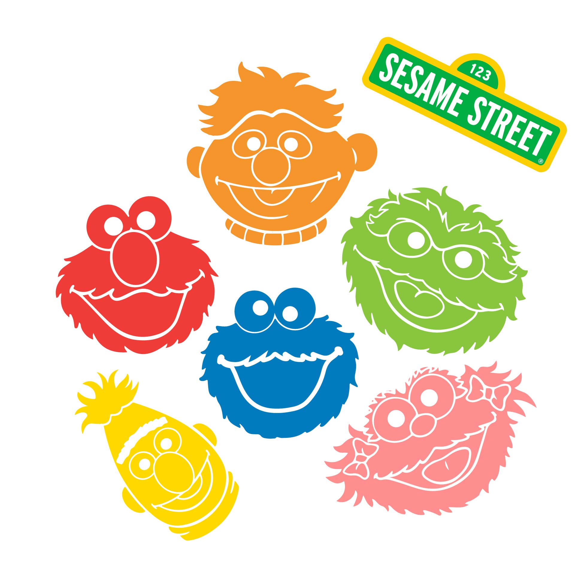 10 Best Sesame Street Face Templates Printable