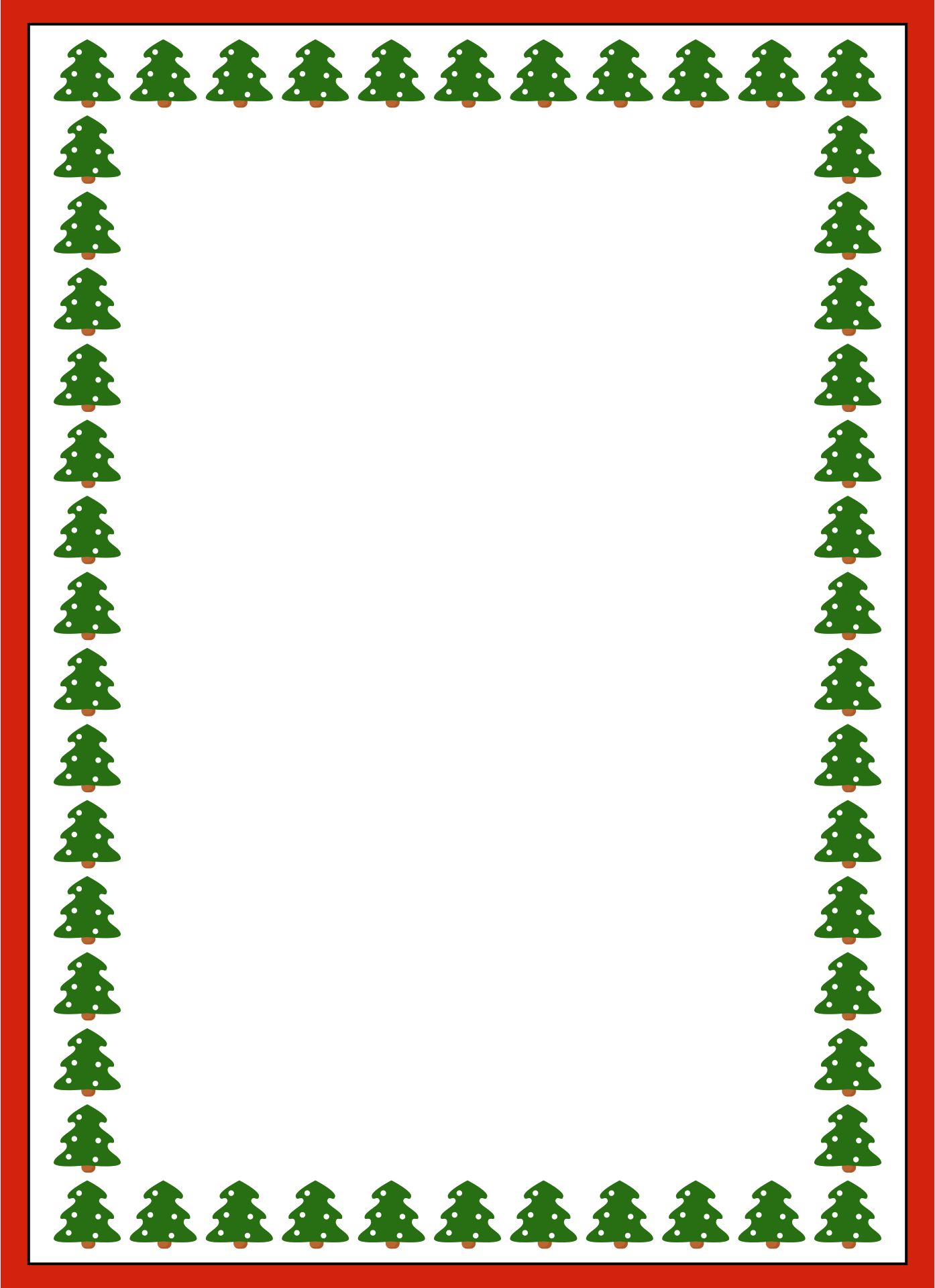 Free Printable Christmas Border