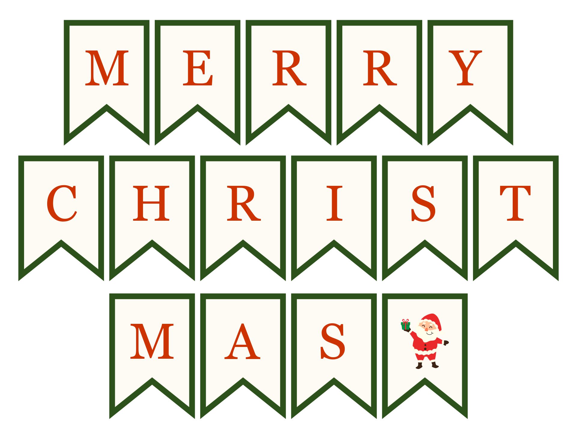 Merry Christmas For Letters - 15 Free PDF Printables | Printablee