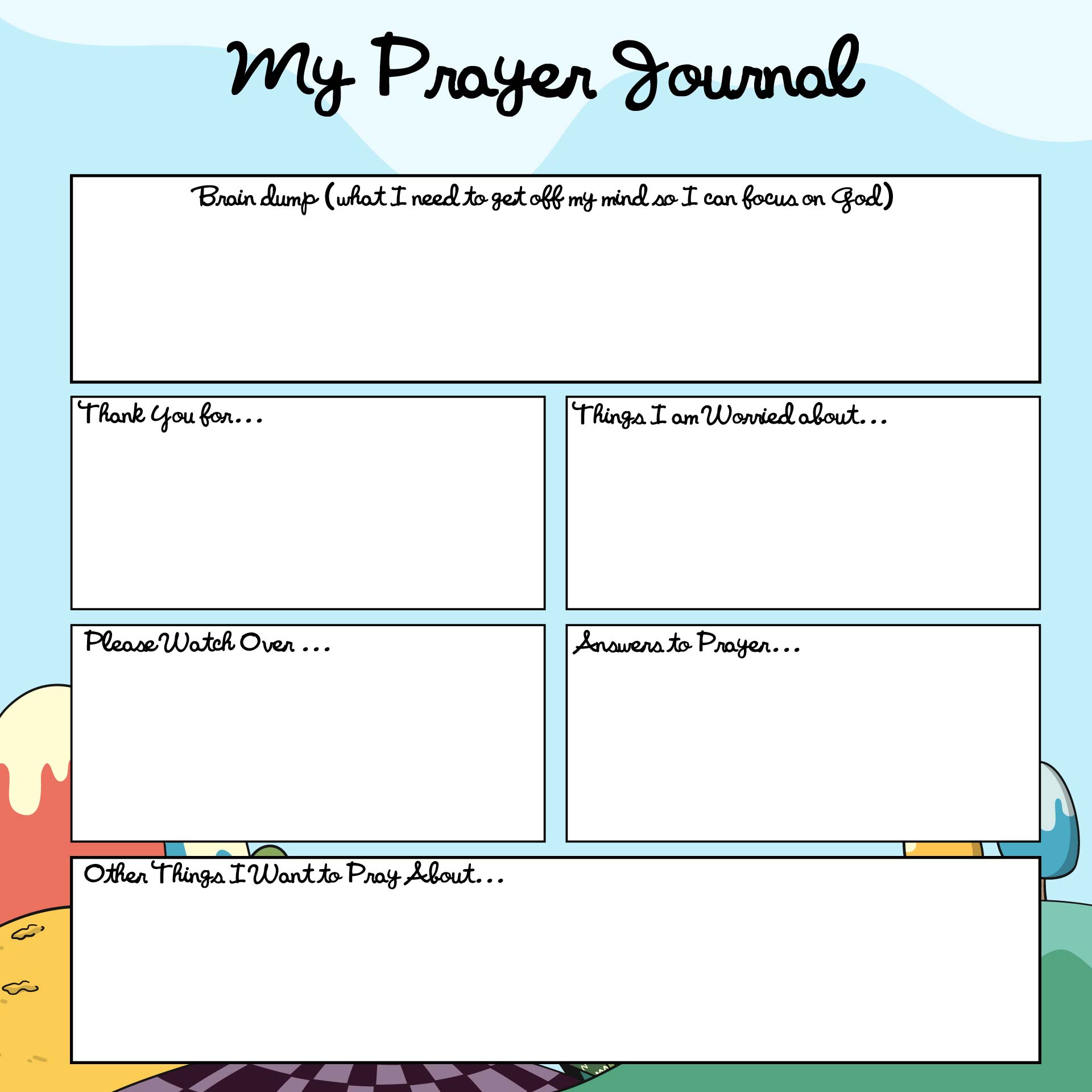 Prayer Journal Template - 10 Free PDF Printables | Printablee