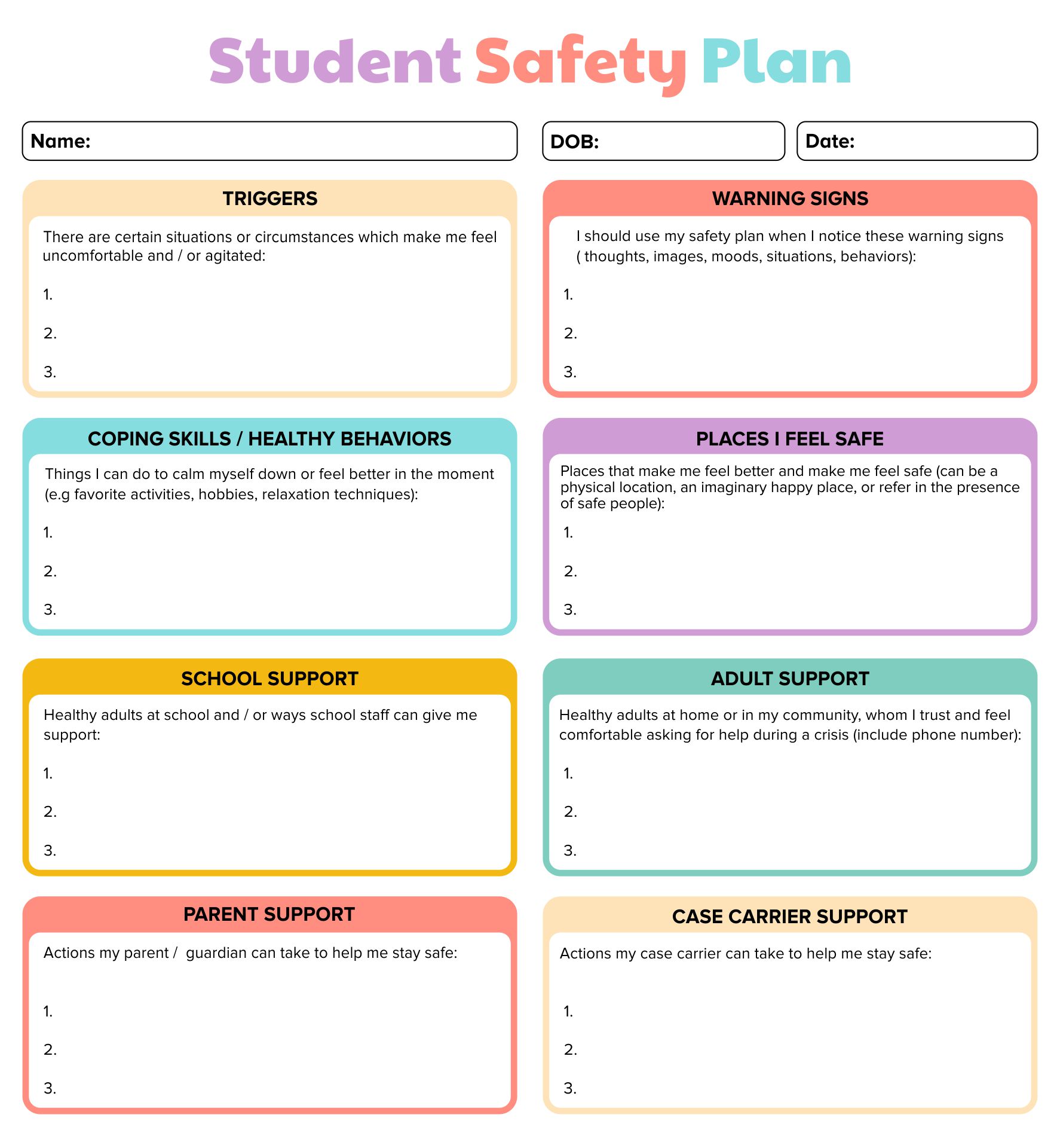 Day Care Plans 10 Free PDF Printables Printablee