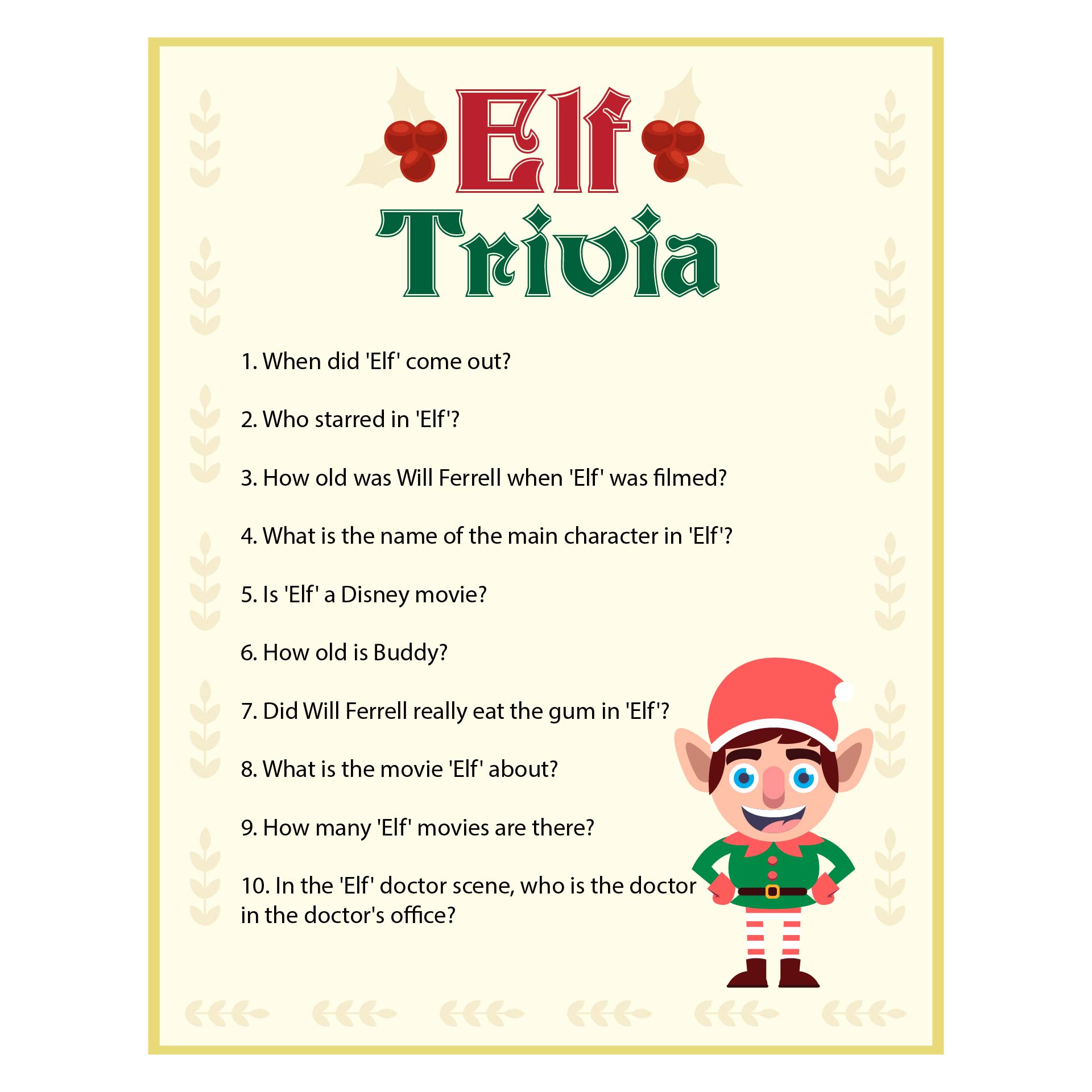 13 Best Printable Christmas Trivia And Answers PDF for Free at Printablee