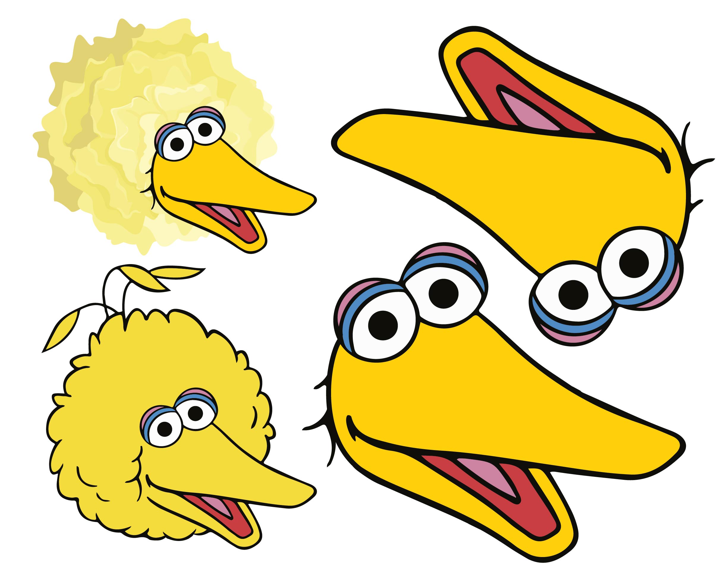 Big Bird Printable Face Free Printable Templates