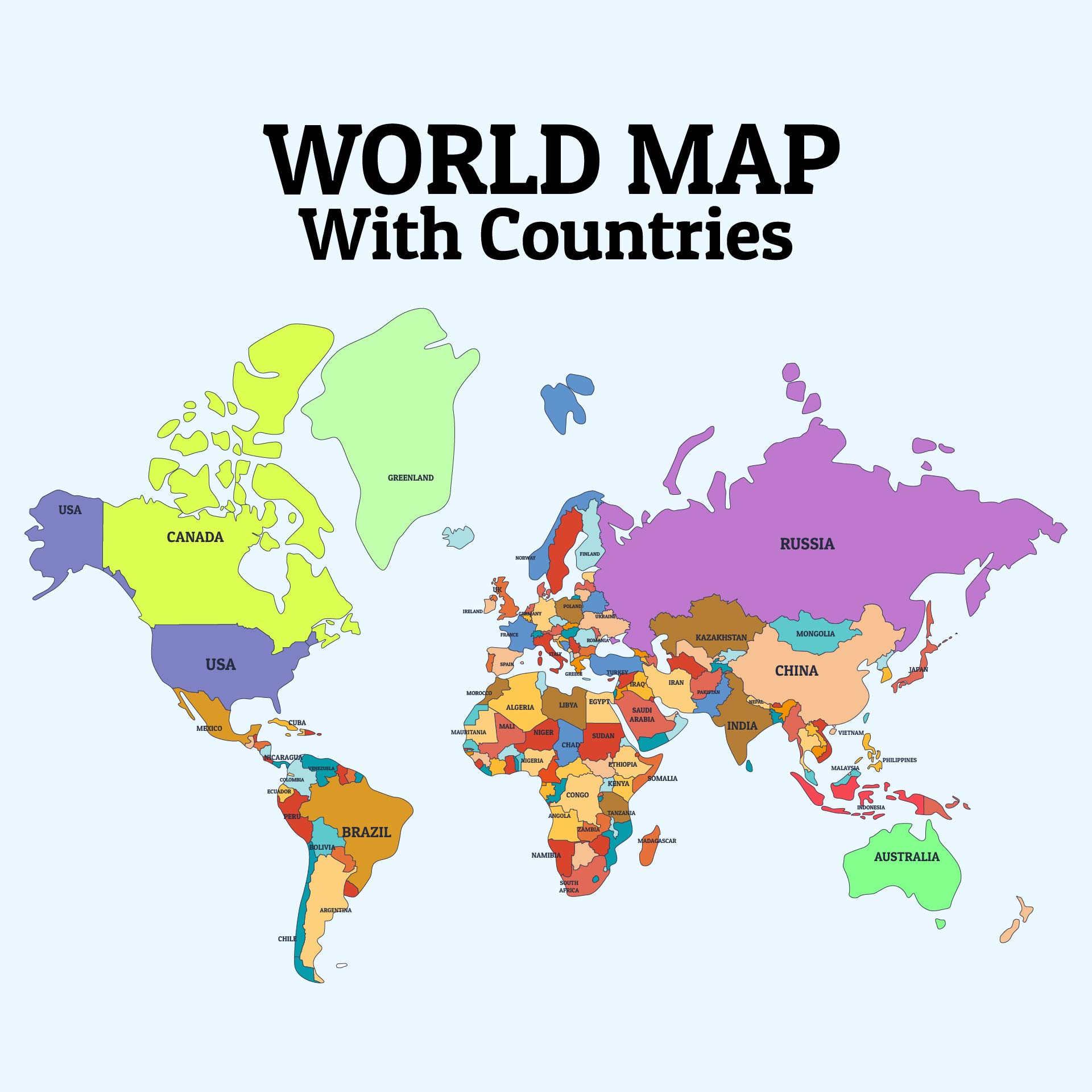 10 Best World Map Printable Worksheet PDF For Free At Printablee