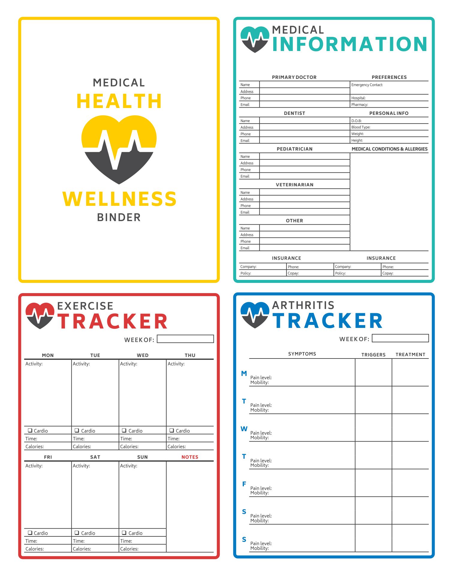 10 Best Free Printable Medical Binder Forms PDF For Free At Printablee