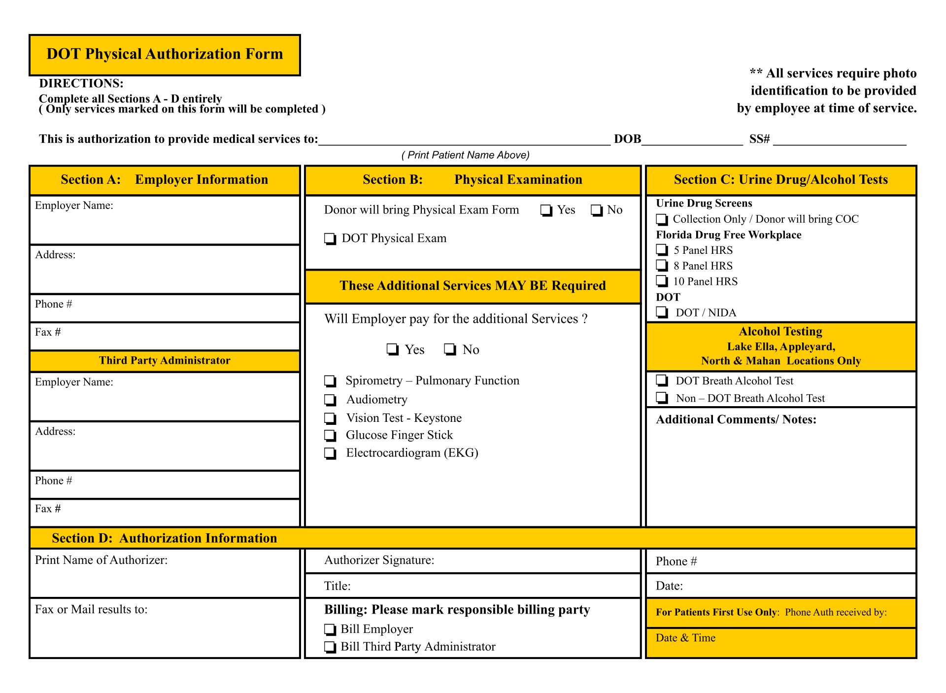 Printable Medical Examiners Certificate Wallet Card Printable Form 