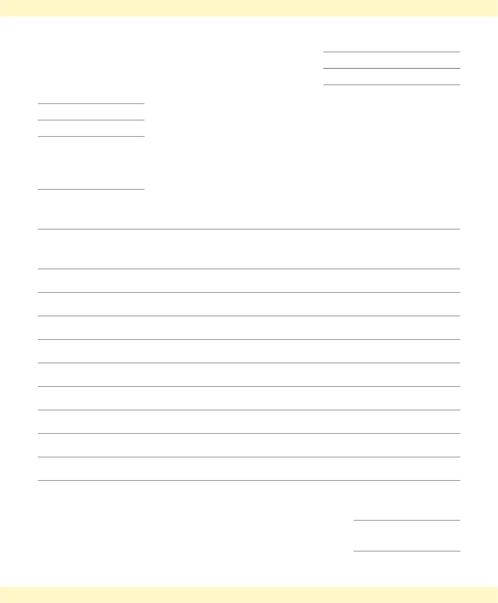 Blank Form Letter Template