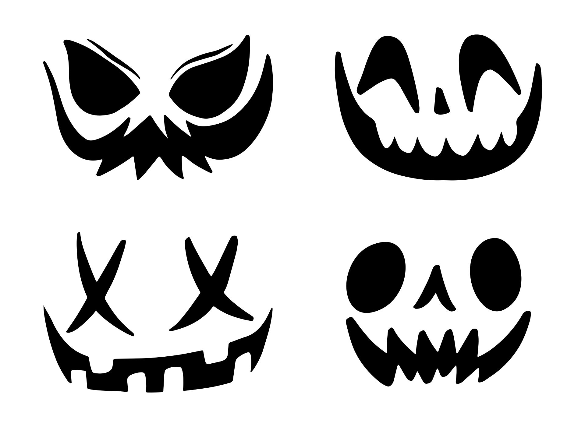 Scary Halloween Pumpkin - 15 Free PDF Printables | Printablee