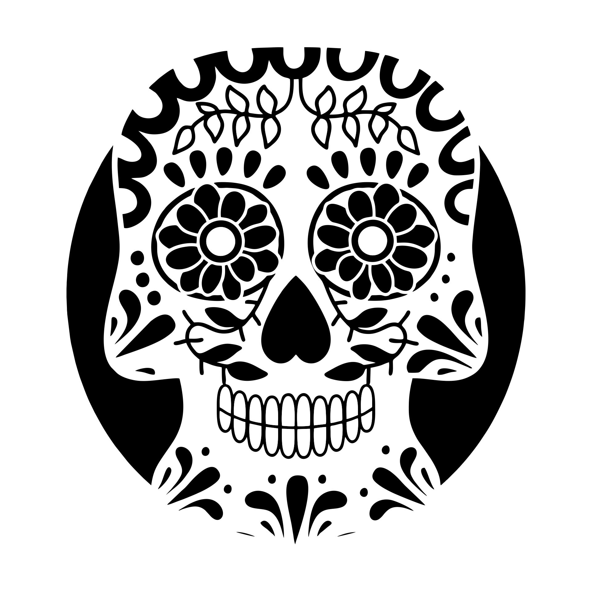 Dia De Los Muertos Pumpkin Stencils