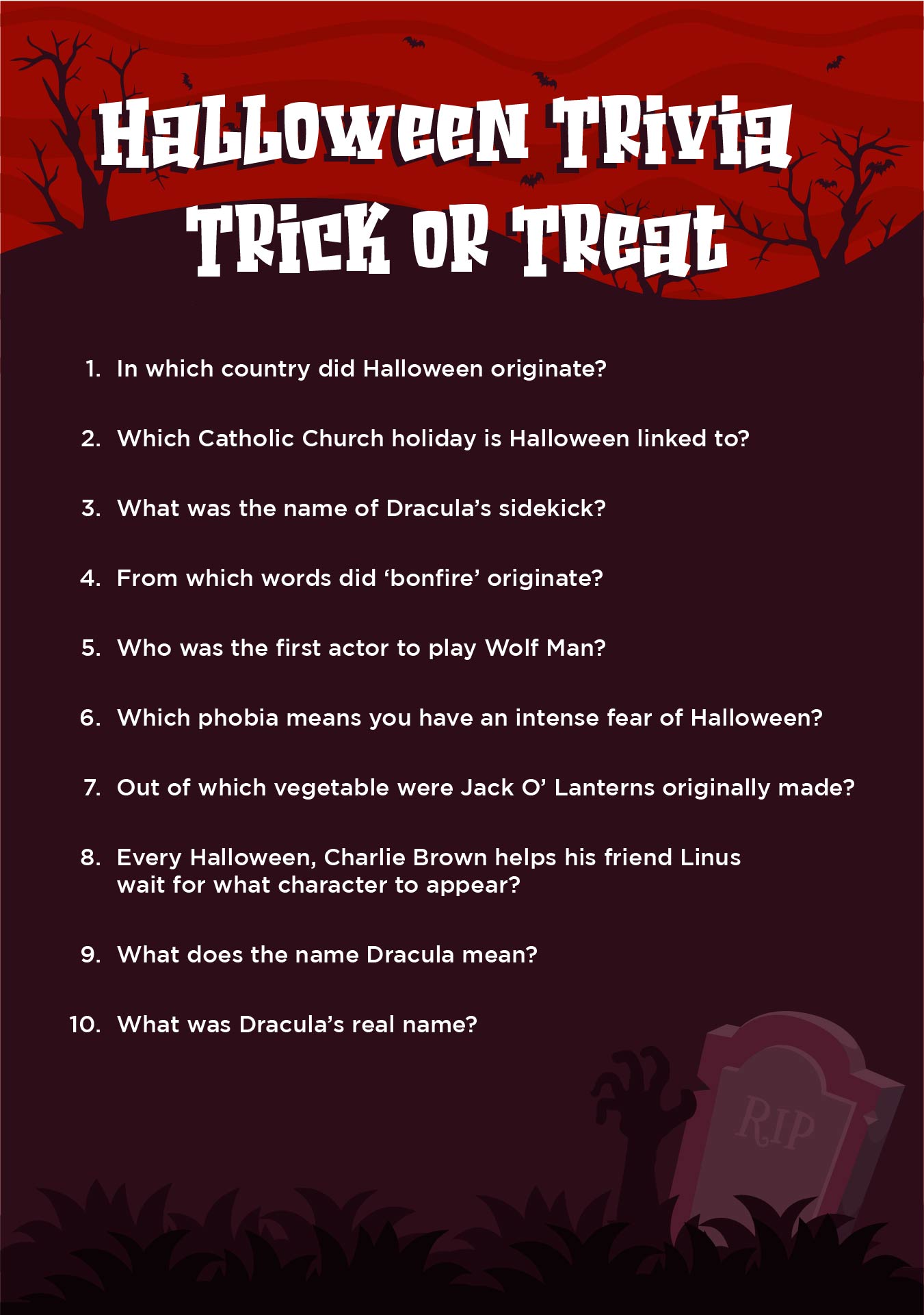 15 Best Printable Halloween Trivia For Adults PDF For Free At Printablee