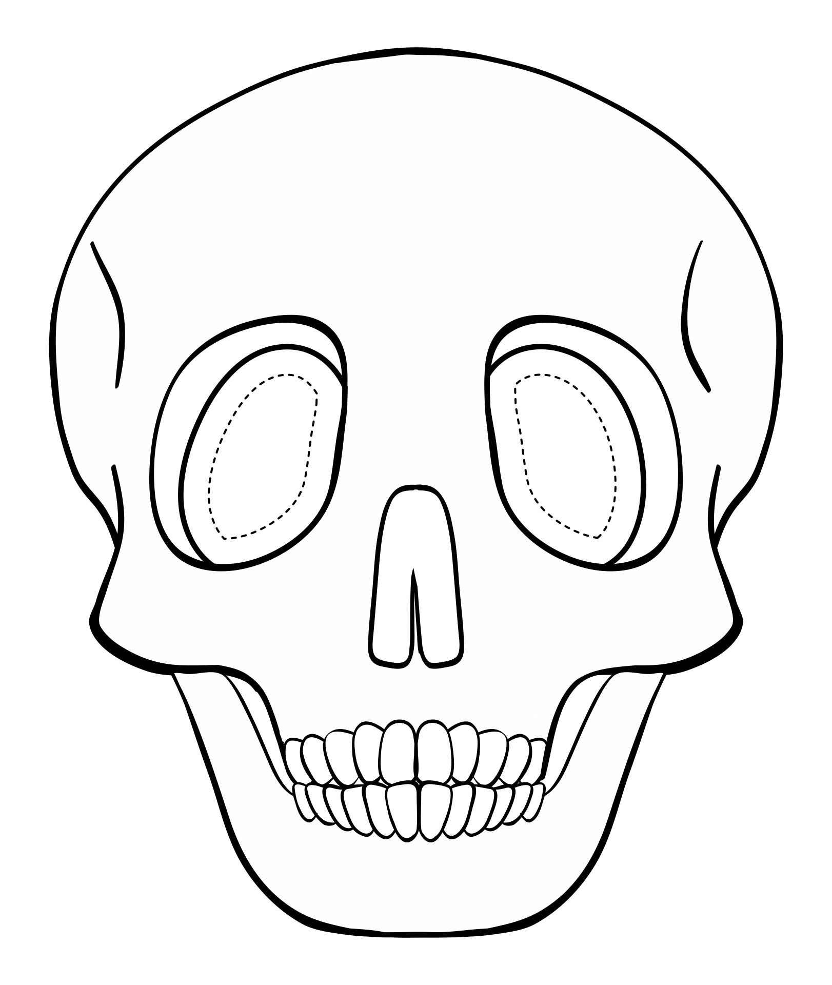 Skeleton Mask Printable