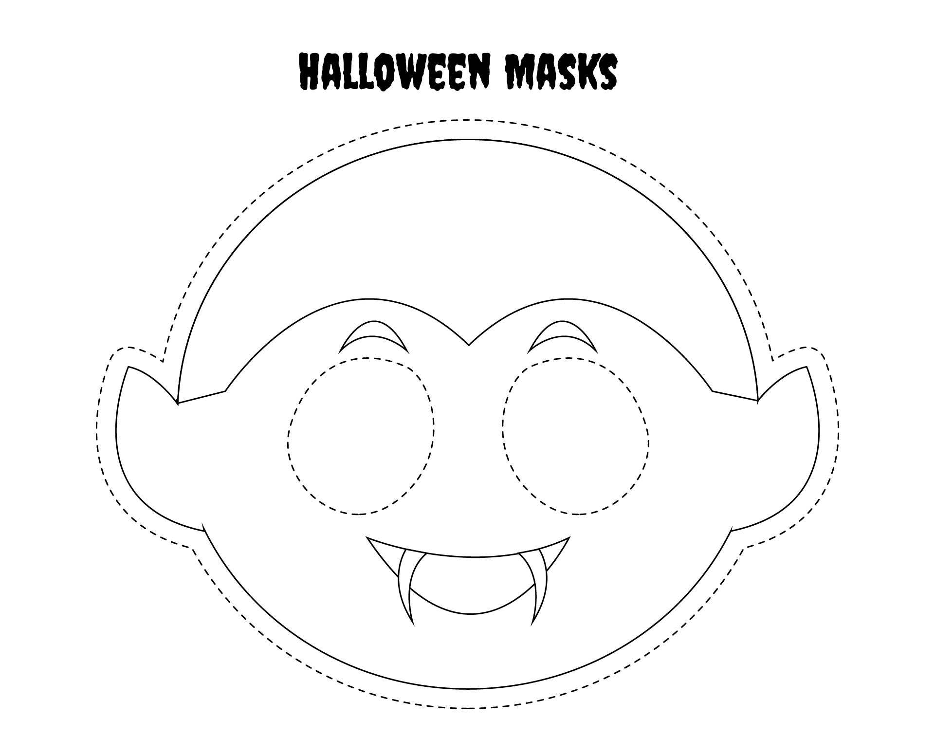 Kindergarten Crafts Halloween Masks - 15 Free PDF Printables | Printablee