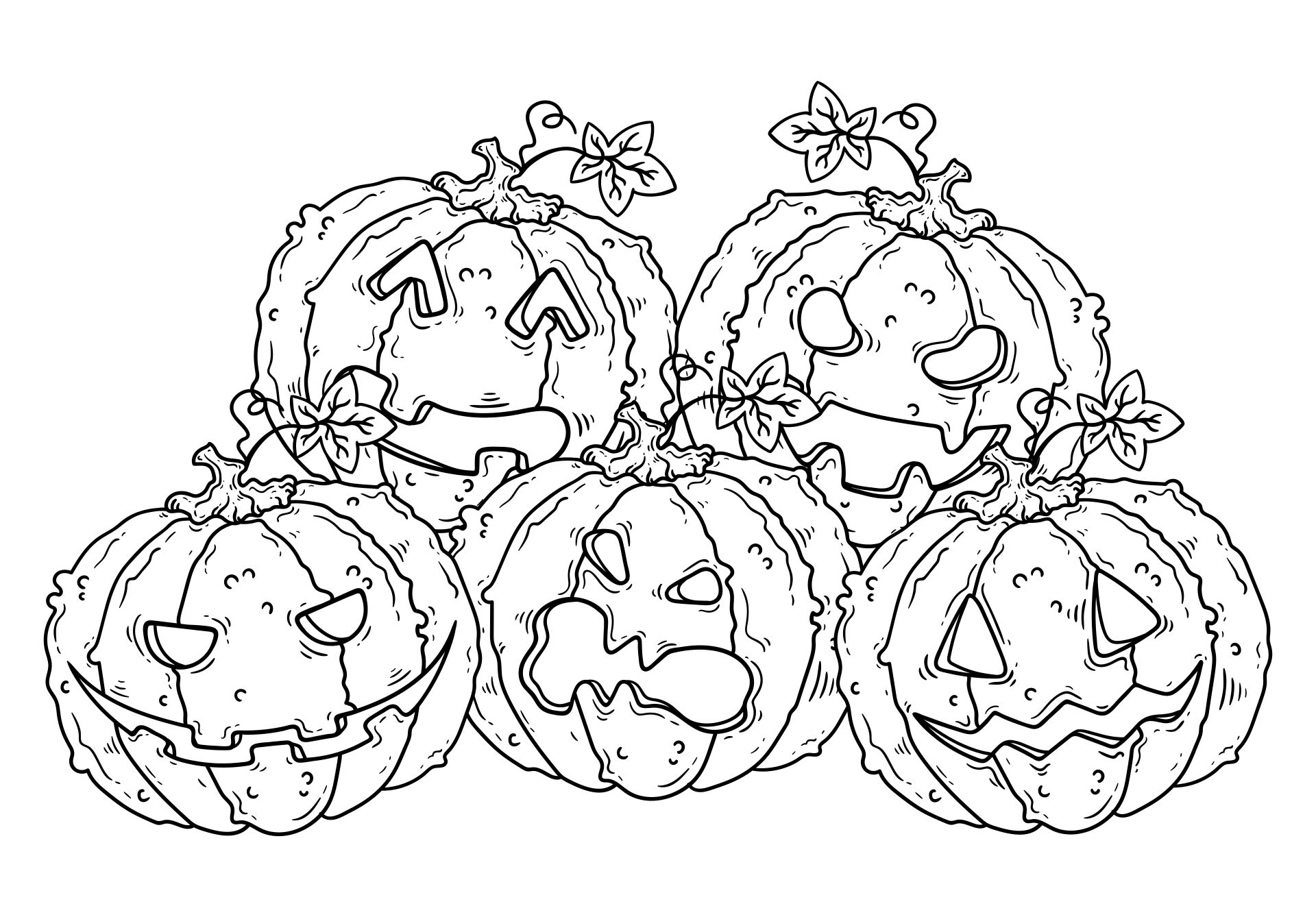 Halloween Coloring Worksheets - 15 Free PDF Printables | Printablee