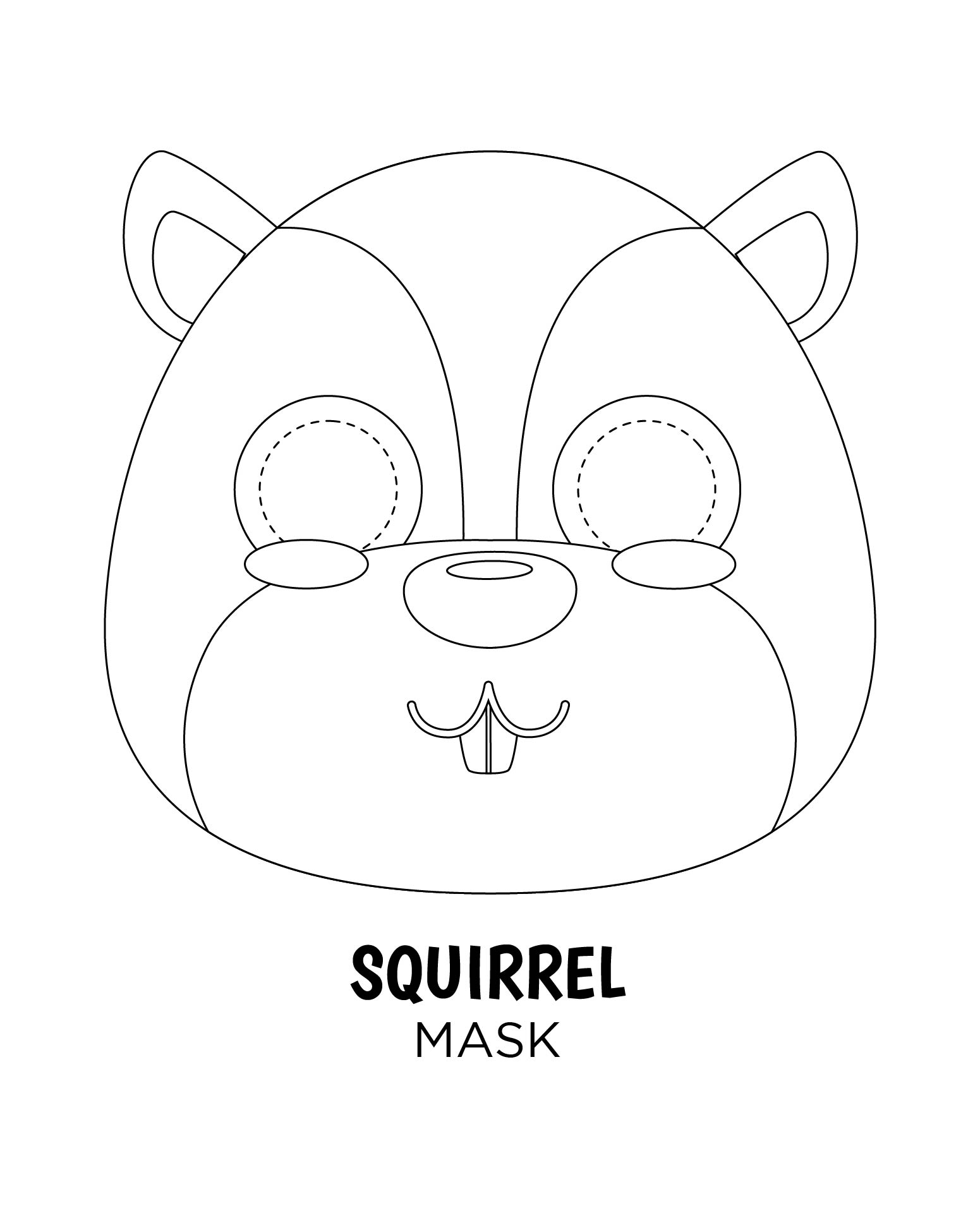 Squirrel Mask Template