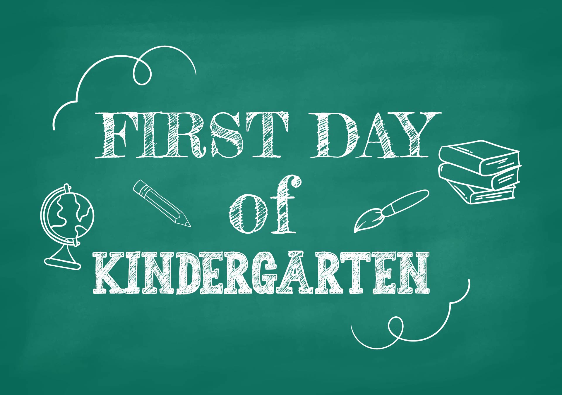 Kindergarten Back To School Chalkboard - 10 Free PDF Printables ...