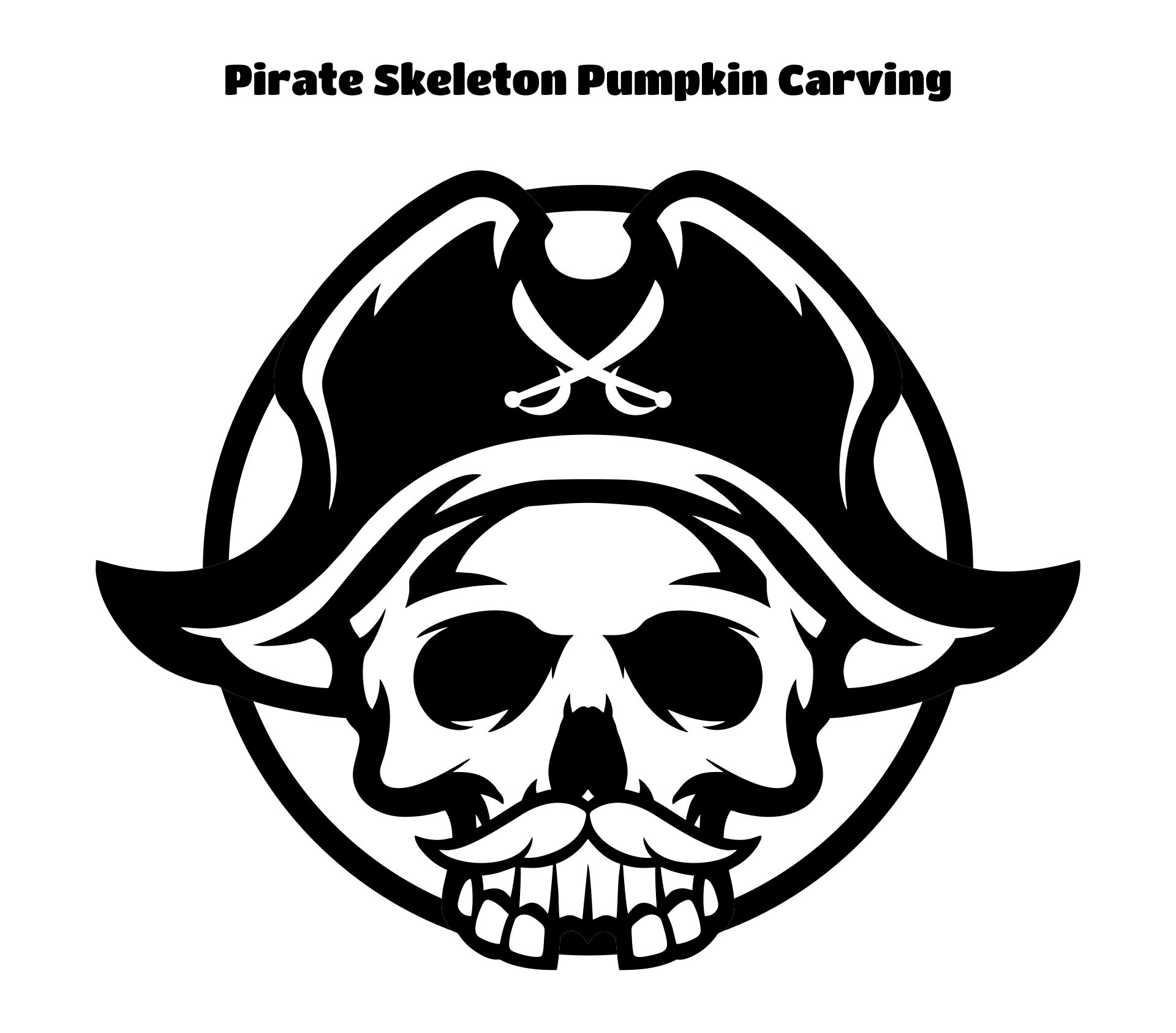 Pirate Pumpkin Stencil 10 Free PDF Printables Printablee