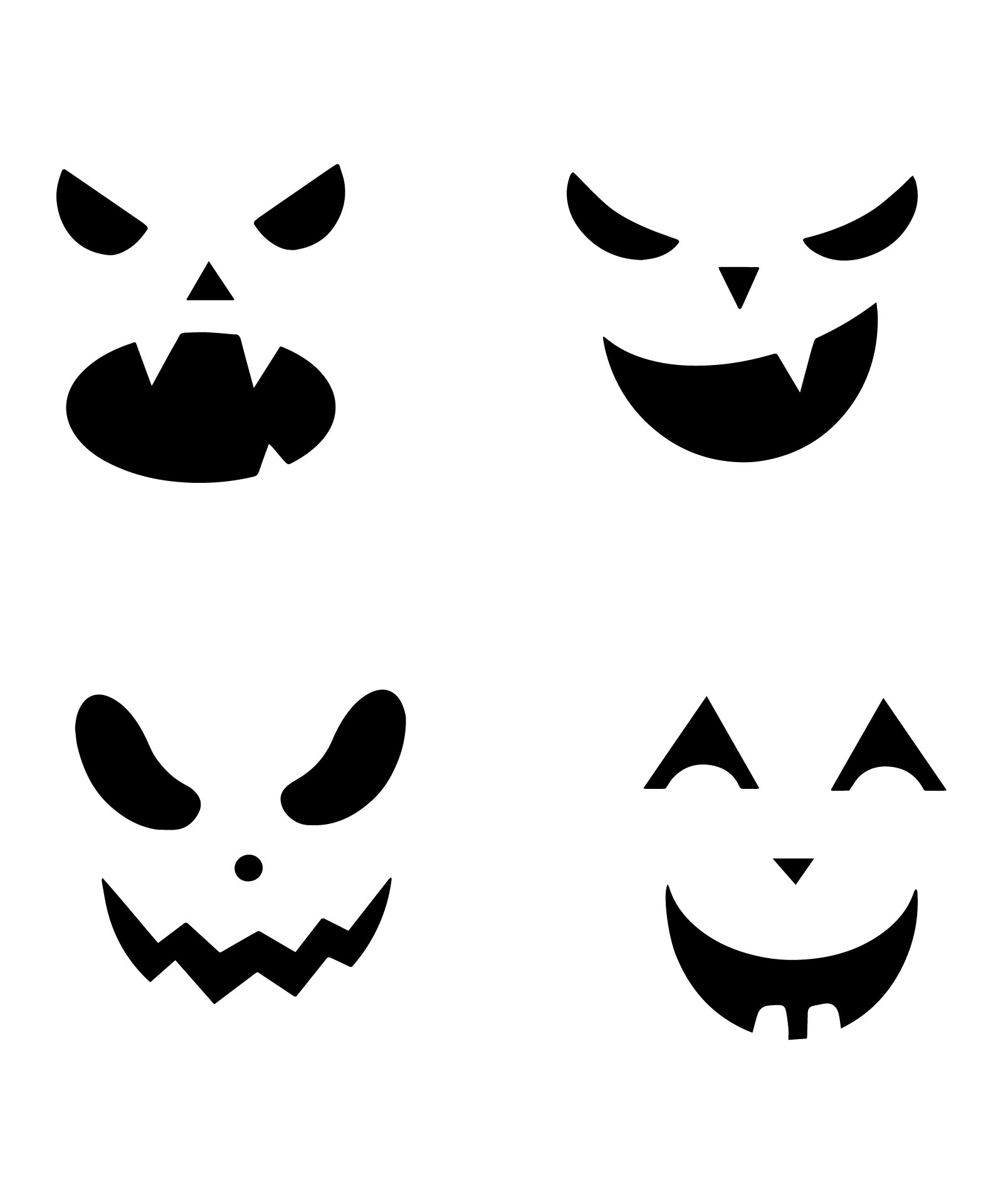 Pumpkin Stencils - 10 Free PDF Printables | Printablee