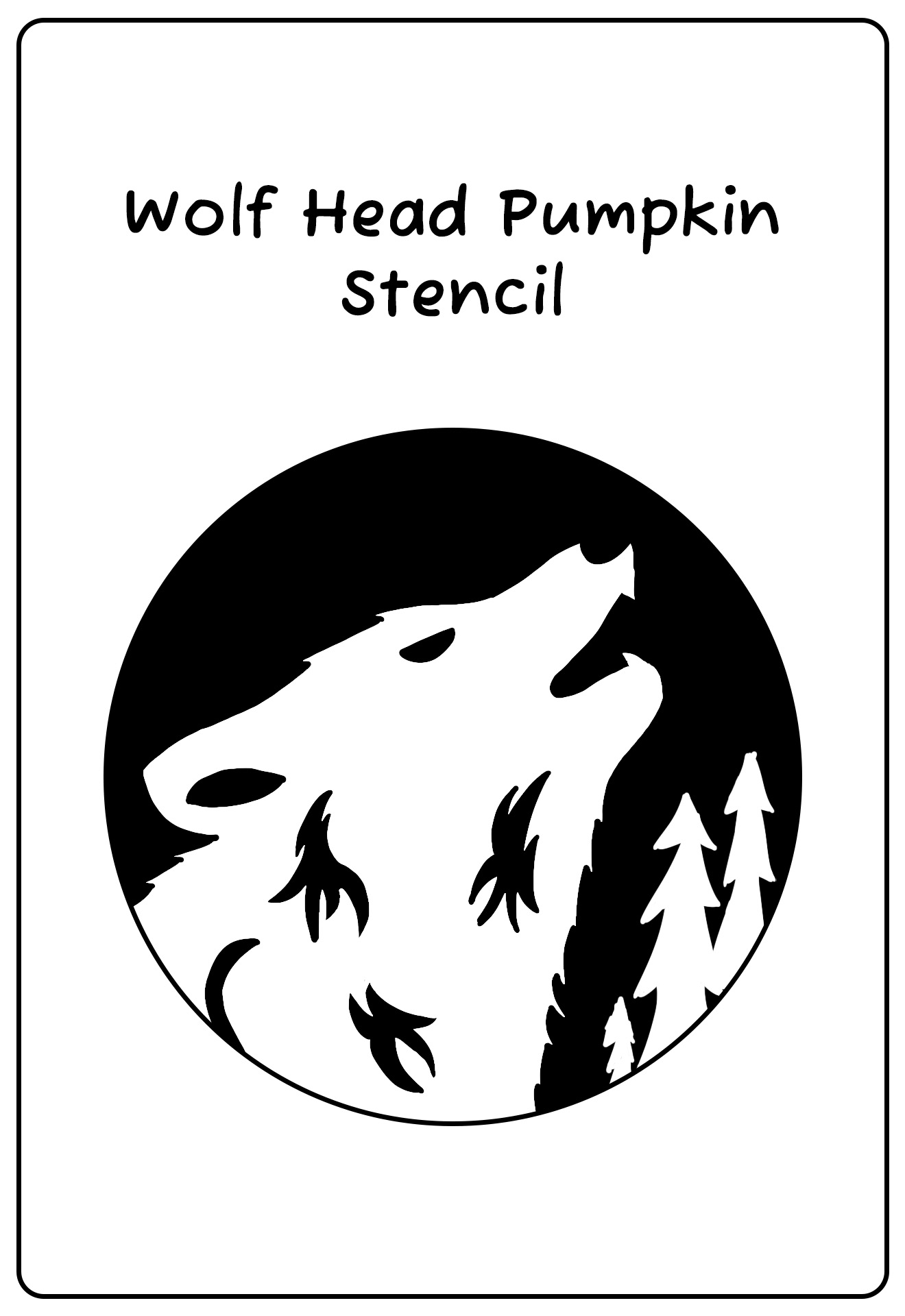 Pumpkin Carving Stencils Wolves 10 Free PDF Printables Printablee